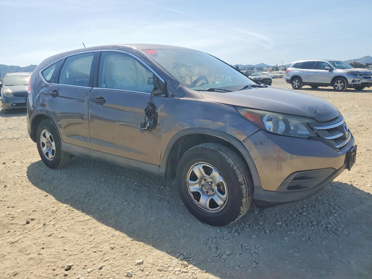 2014 Honda Cr-v Lx Gray vin: 2HKRM4H38EH662016