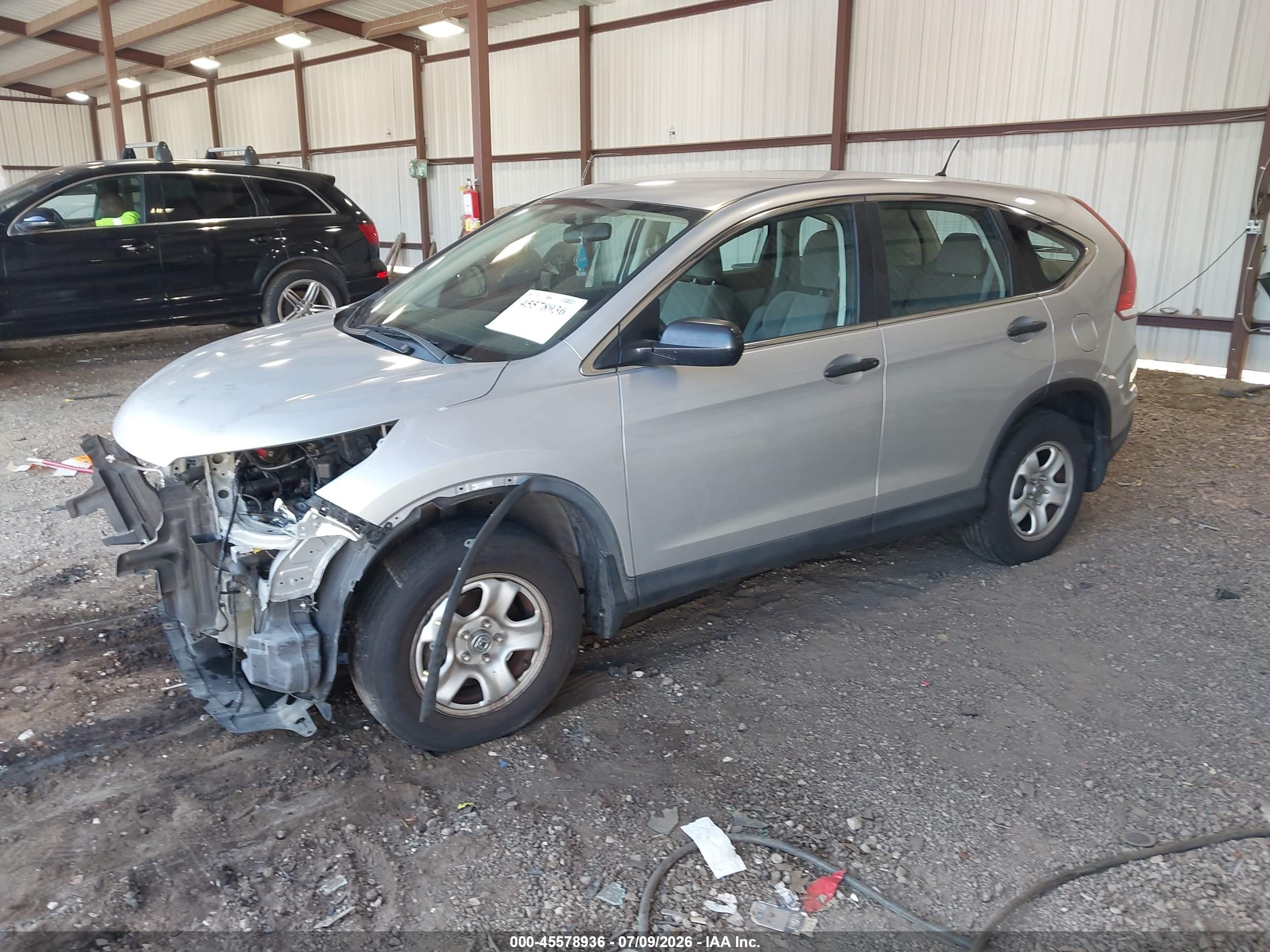 2014 Honda Cr-v Lx Серебряный vin: 2HKRM4H38EH722618