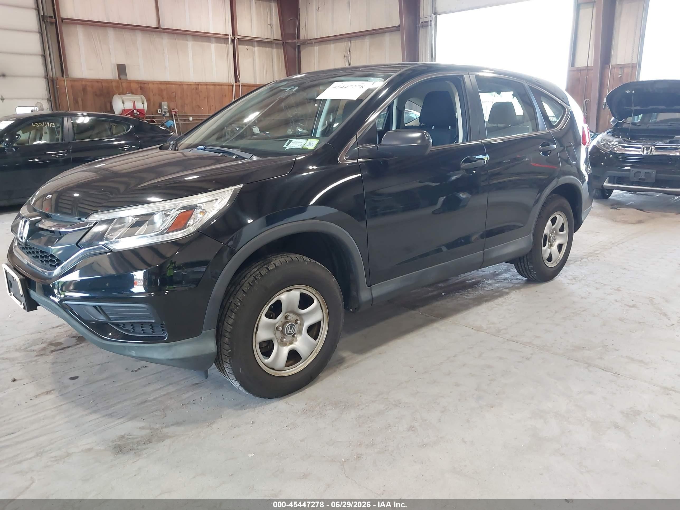 2015 Honda Cr-v Lx Black vin: 2HKRM4H38FH601024
