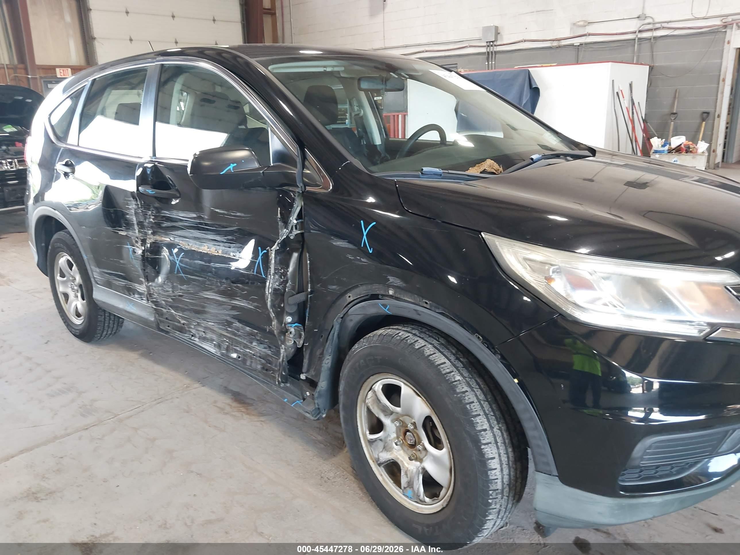 2015 Honda Cr-v Lx Black vin: 2HKRM4H38FH601024