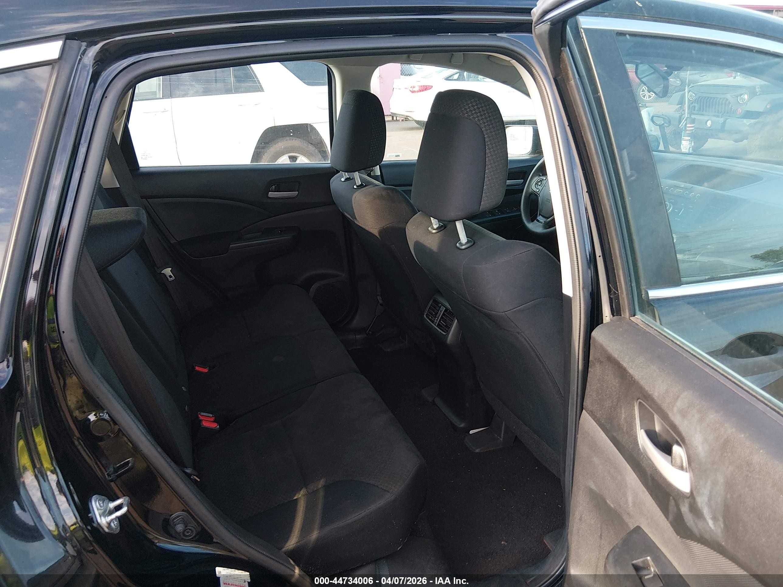 2015 Honda Cr-v Lx Black vin: 2HKRM4H38FH622195