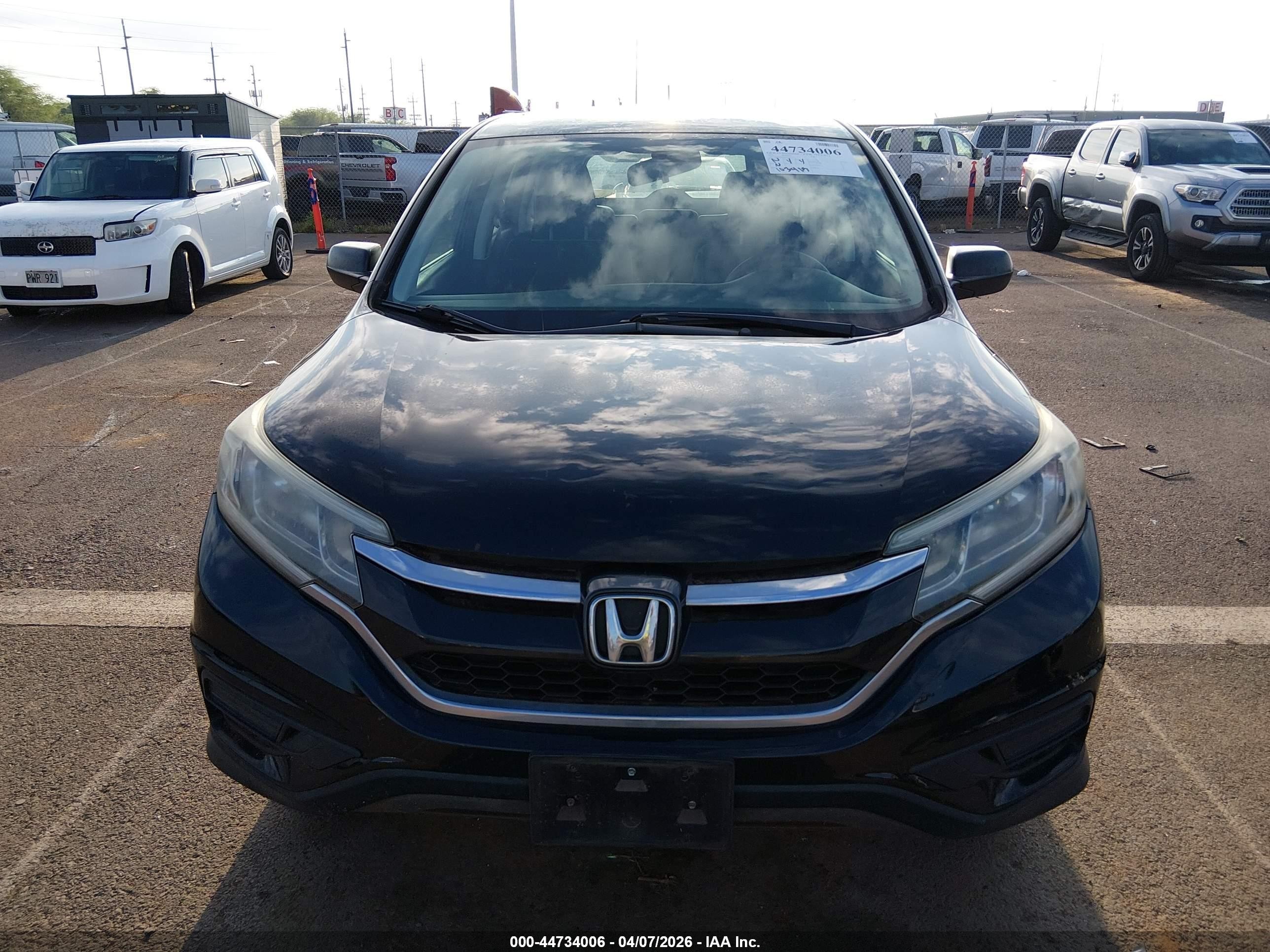 2015 Honda Cr-v Lx Black vin: 2HKRM4H38FH622195