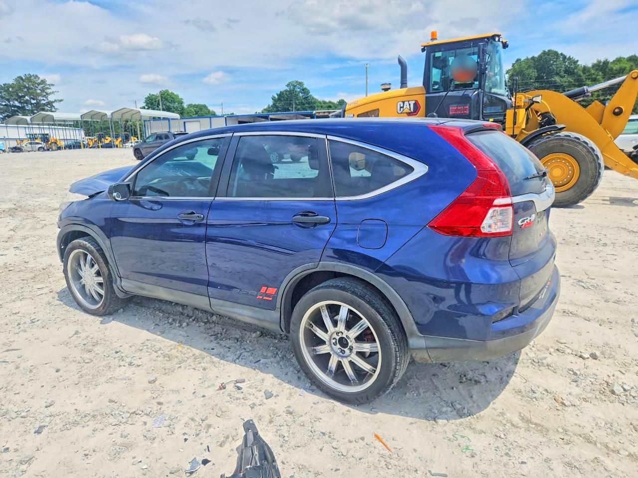 2015 Honda Cr-v Lx Blue vin: 2HKRM4H38FH627929