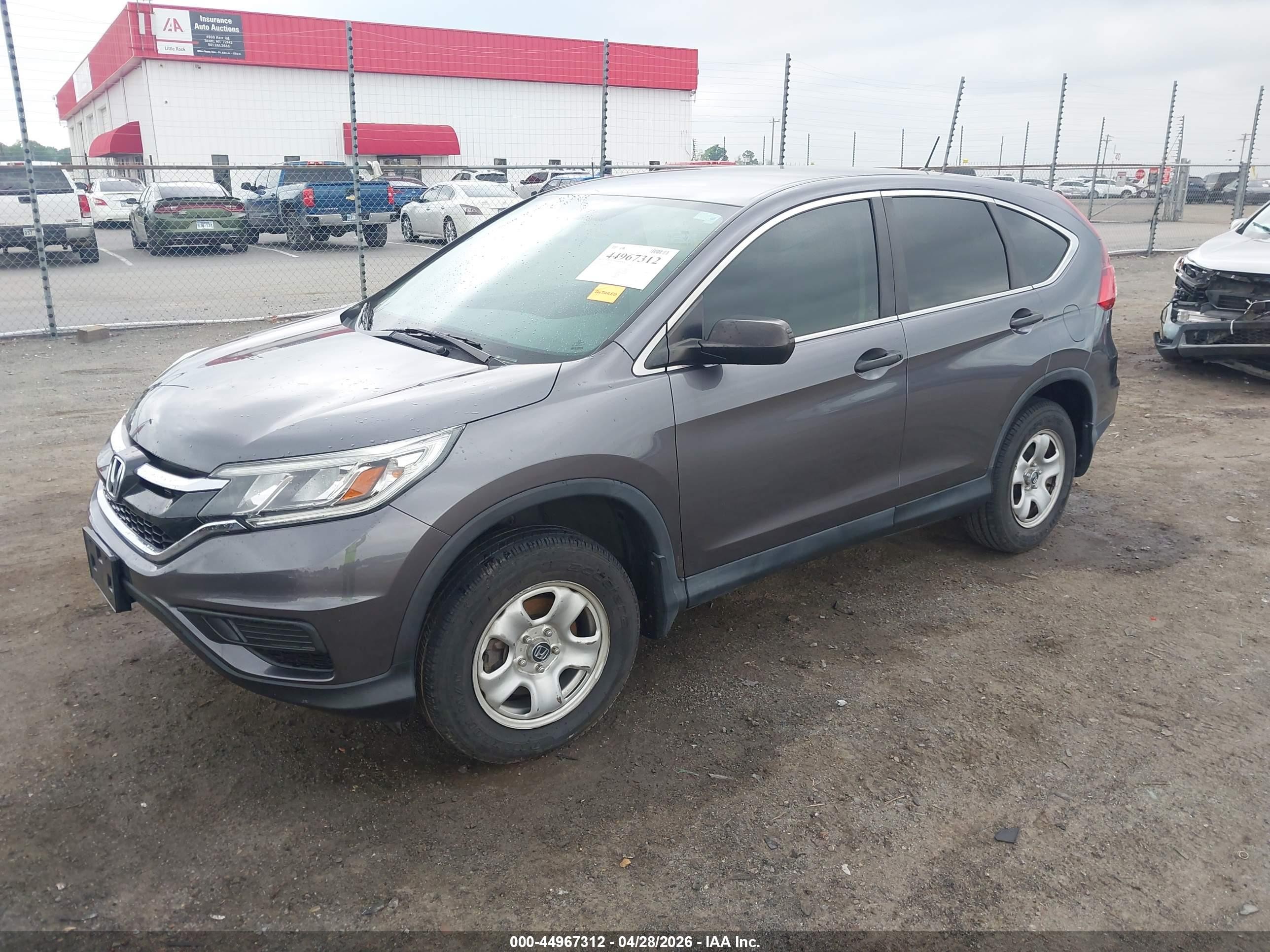 2016 Honda Cr-v Lx Серый vin: 2HKRM4H38GH637751