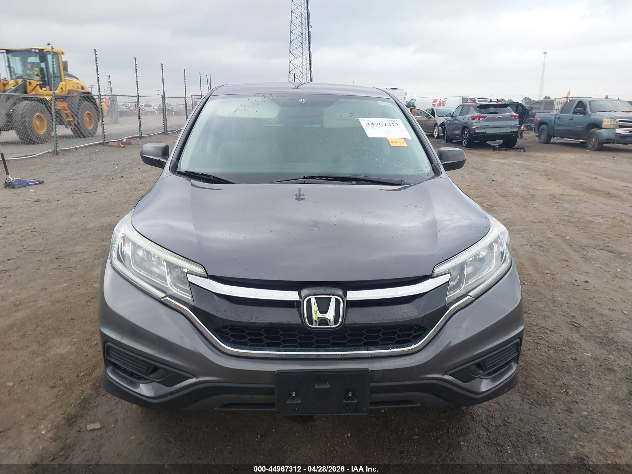 2016 Honda Cr-v Lx Серый vin: 2HKRM4H38GH637751