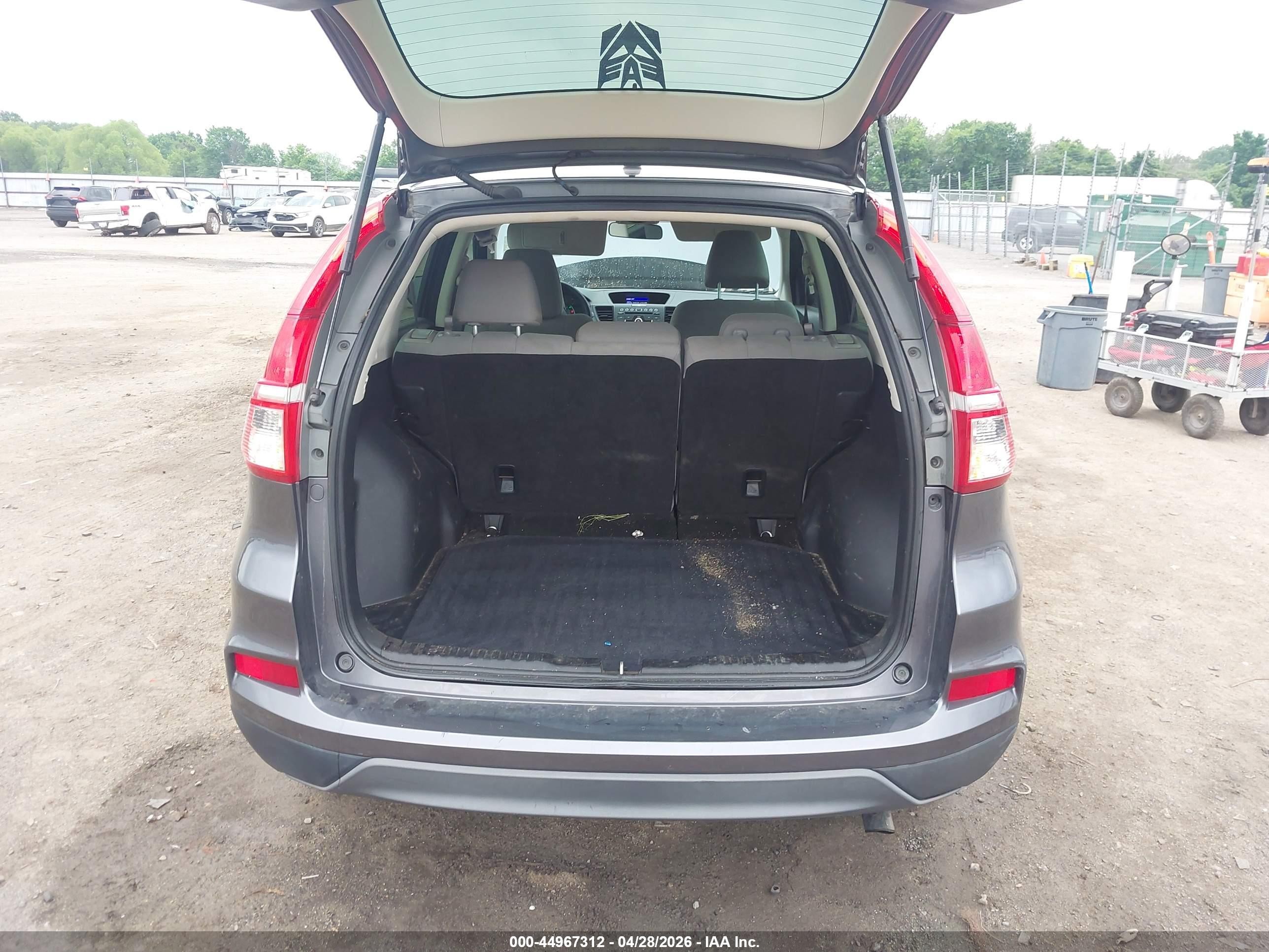 2016 Honda Cr-v Lx Серый vin: 2HKRM4H38GH637751