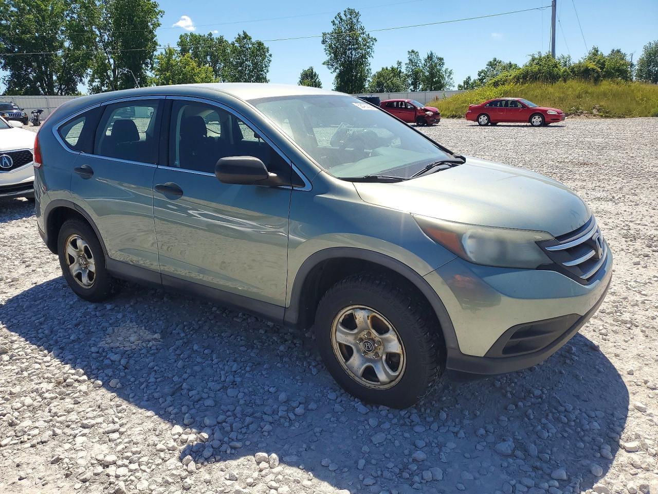 2012 Honda Cr-v Lx Green vin: 2HKRM4H39CH603716