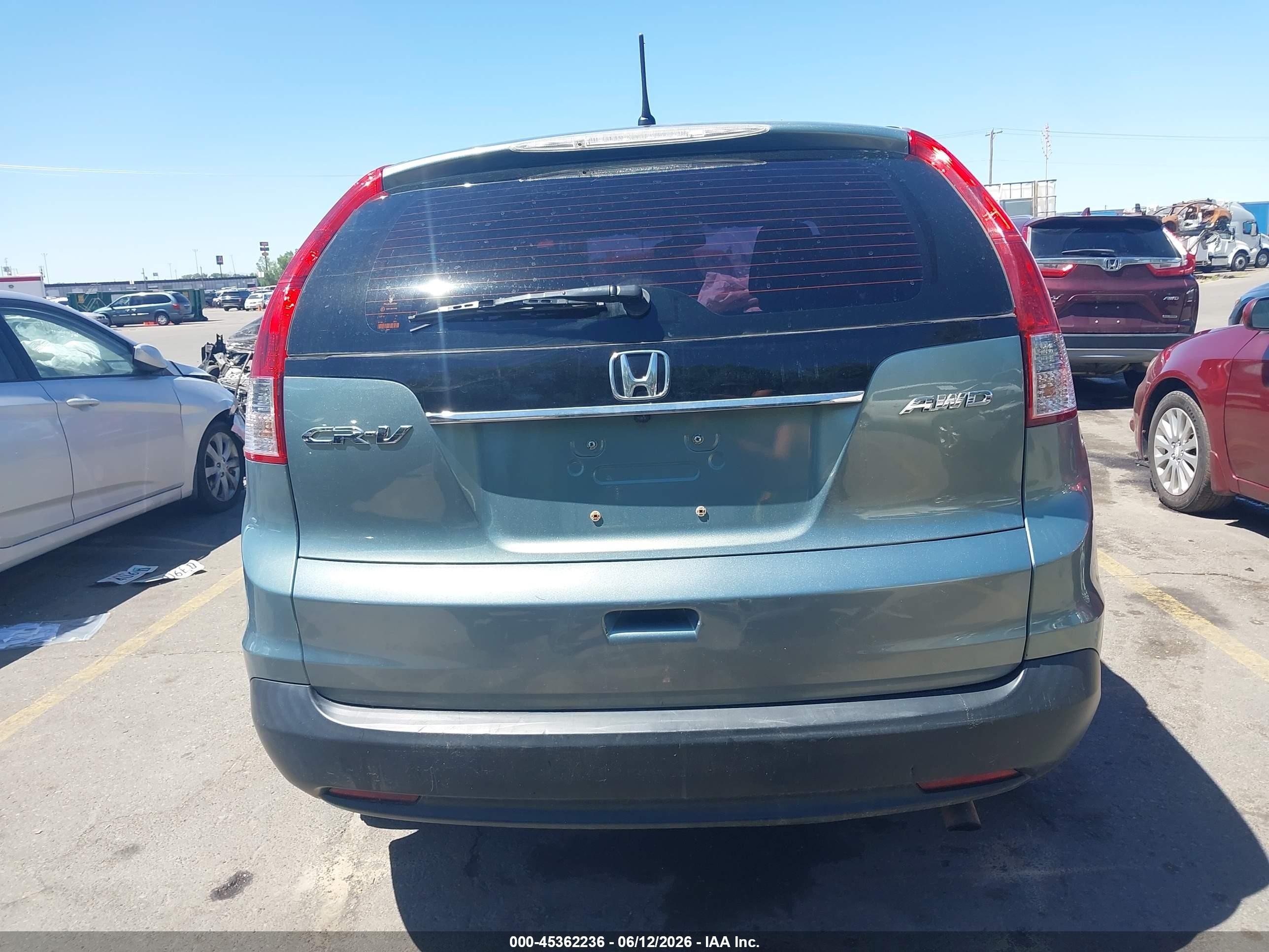 2012 Honda Cr-v Lx Blue vin: 2HKRM4H39CH621035