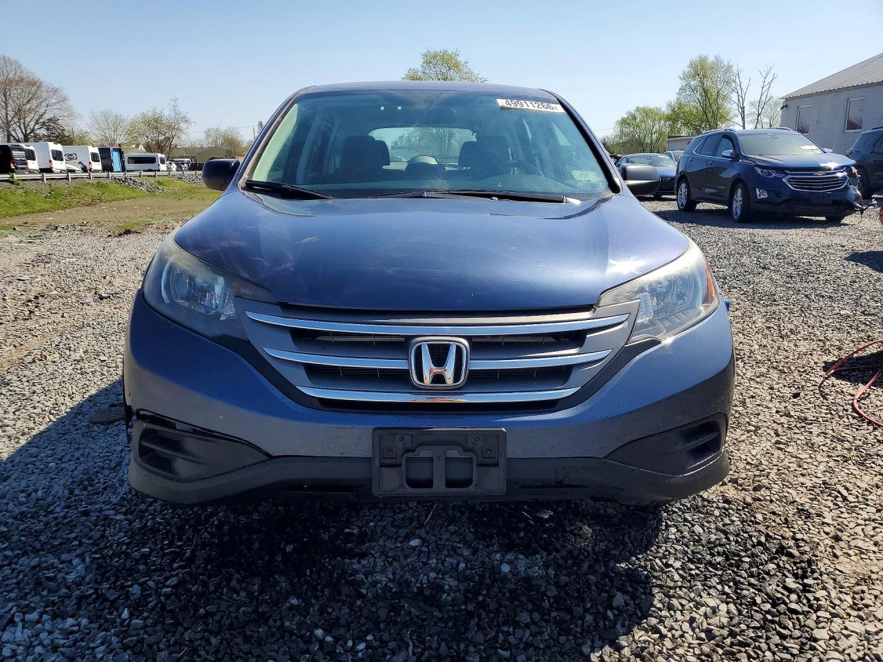 2013 Honda Cr-v Lx Gray vin: 2HKRM4H39DH606603