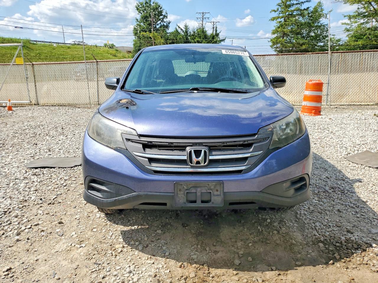 2013 Honda Cr-v Lx Blue vin: 2HKRM4H39DH609811