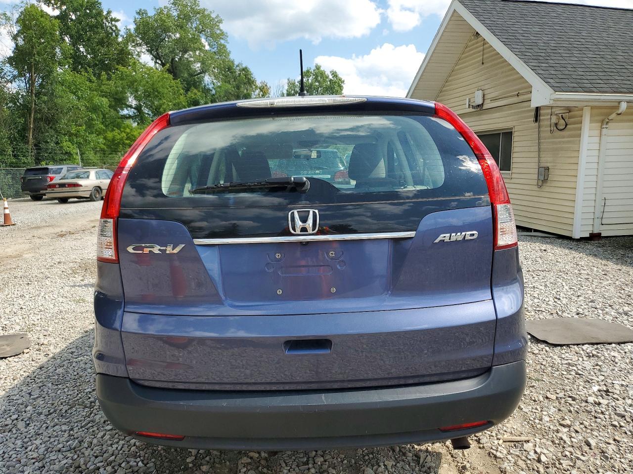 2013 Honda Cr-v Lx Blue vin: 2HKRM4H39DH609811