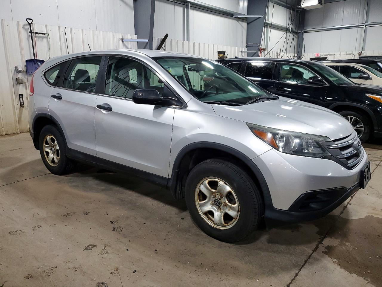 2013 Honda Cr-v Lx Silver vin: 2HKRM4H39DH636264