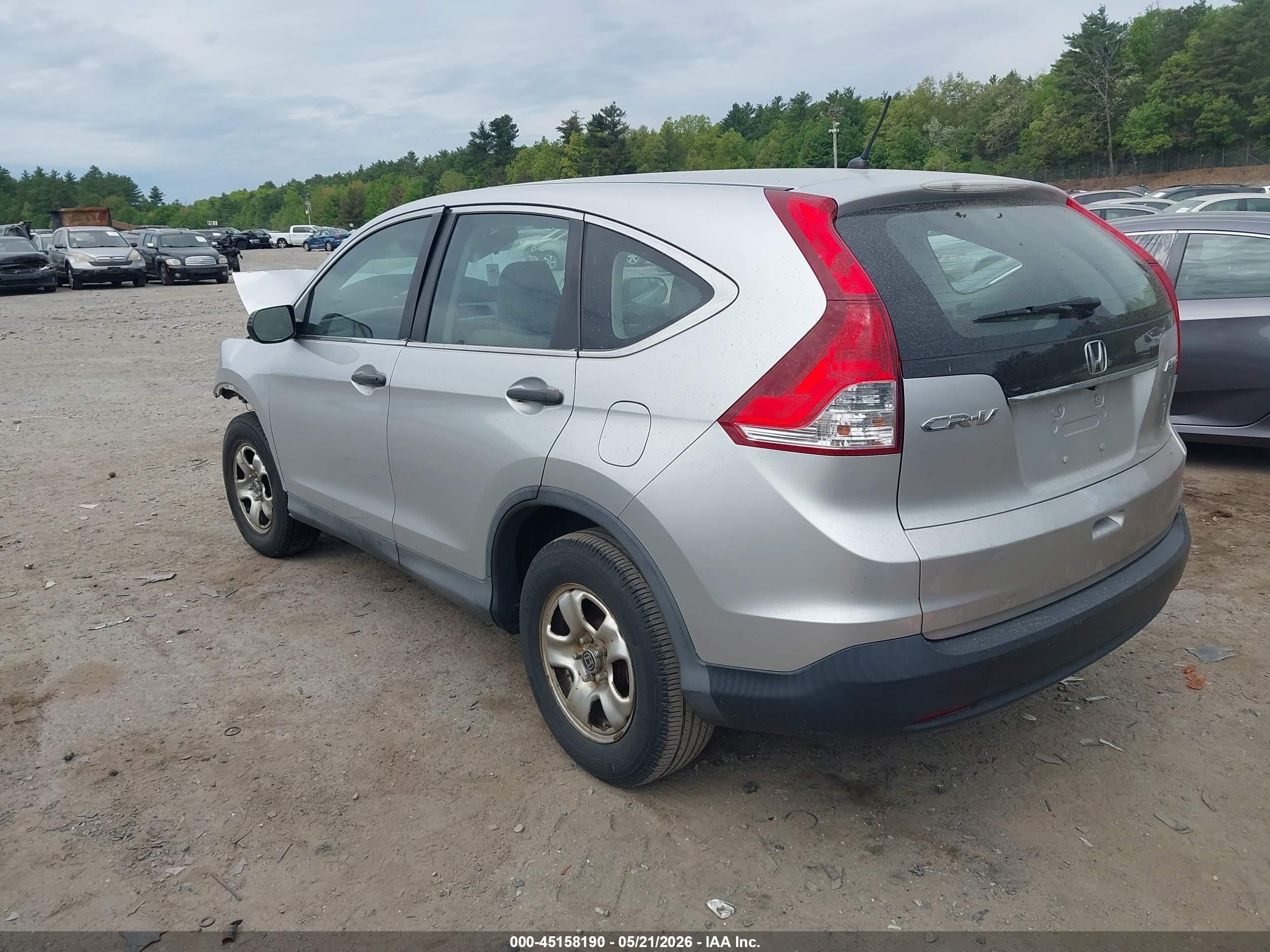 2013 Honda Cr-v Lx Silver vin: 2HKRM4H39DH641397