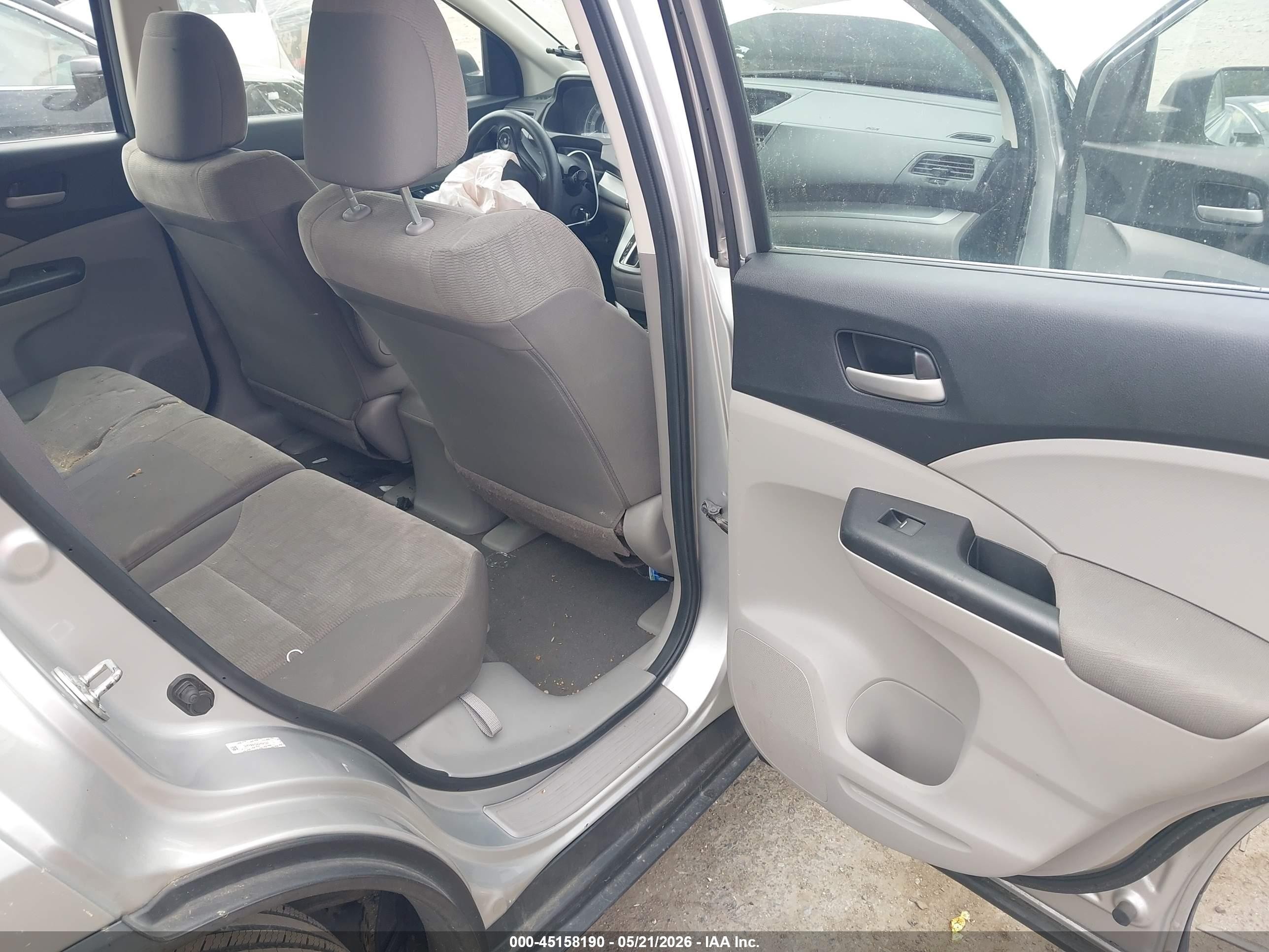 2013 Honda Cr-v Lx Silver vin: 2HKRM4H39DH641397