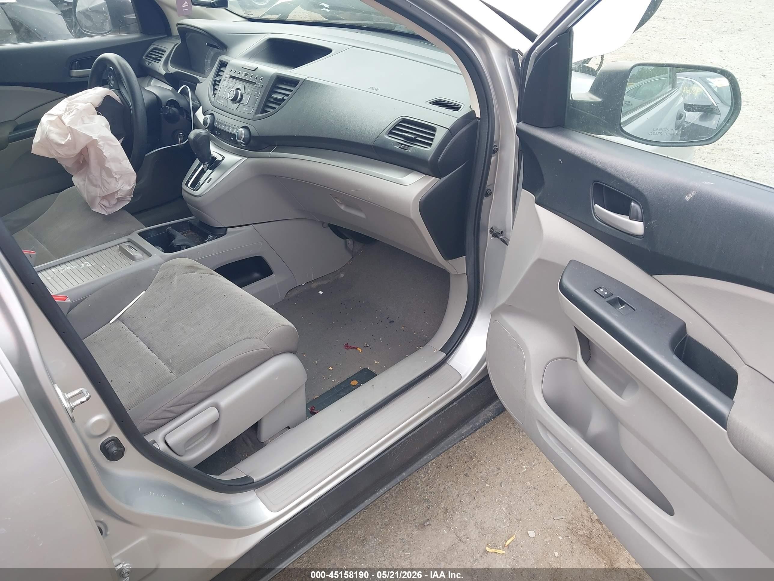 2013 Honda Cr-v Lx Silver vin: 2HKRM4H39DH641397