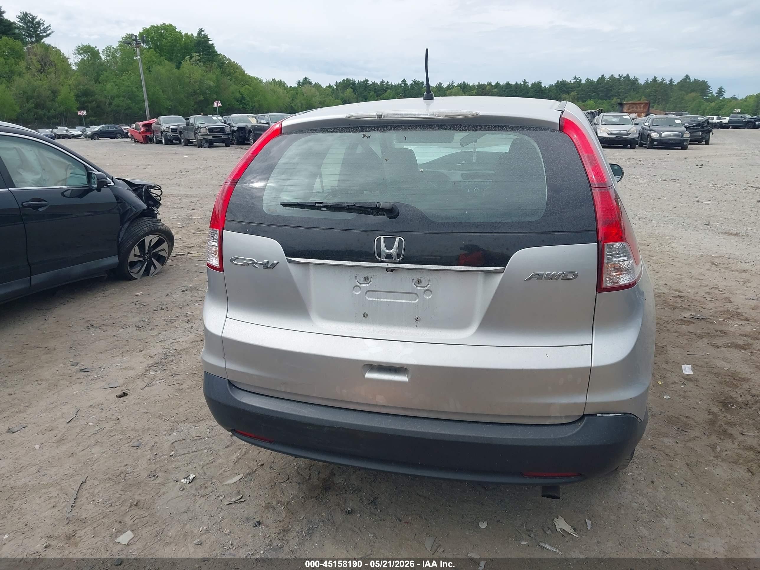 2013 Honda Cr-v Lx Silver vin: 2HKRM4H39DH641397