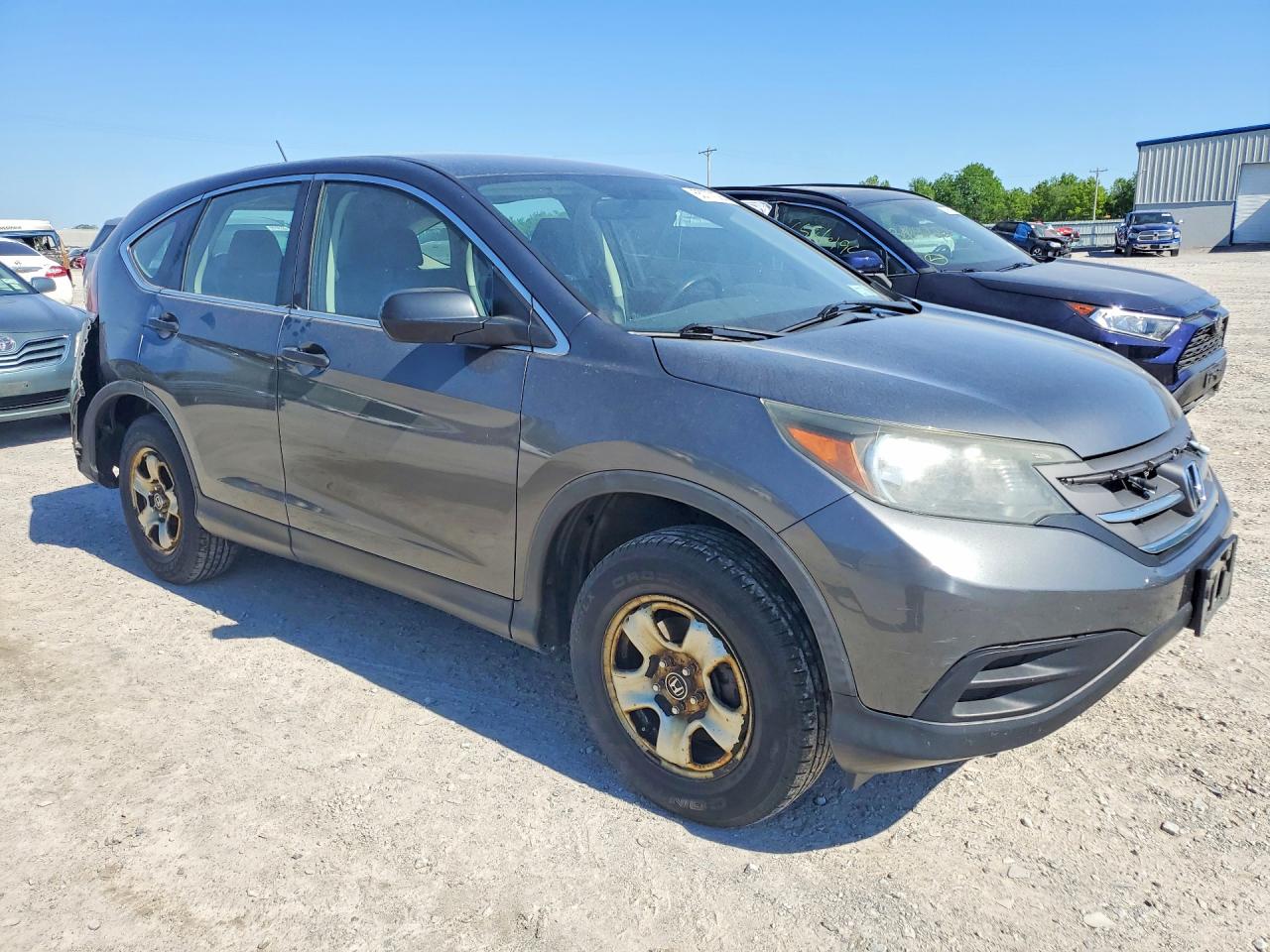2013 Honda Cr-v Lx Gray vin: 2HKRM4H39DH650973