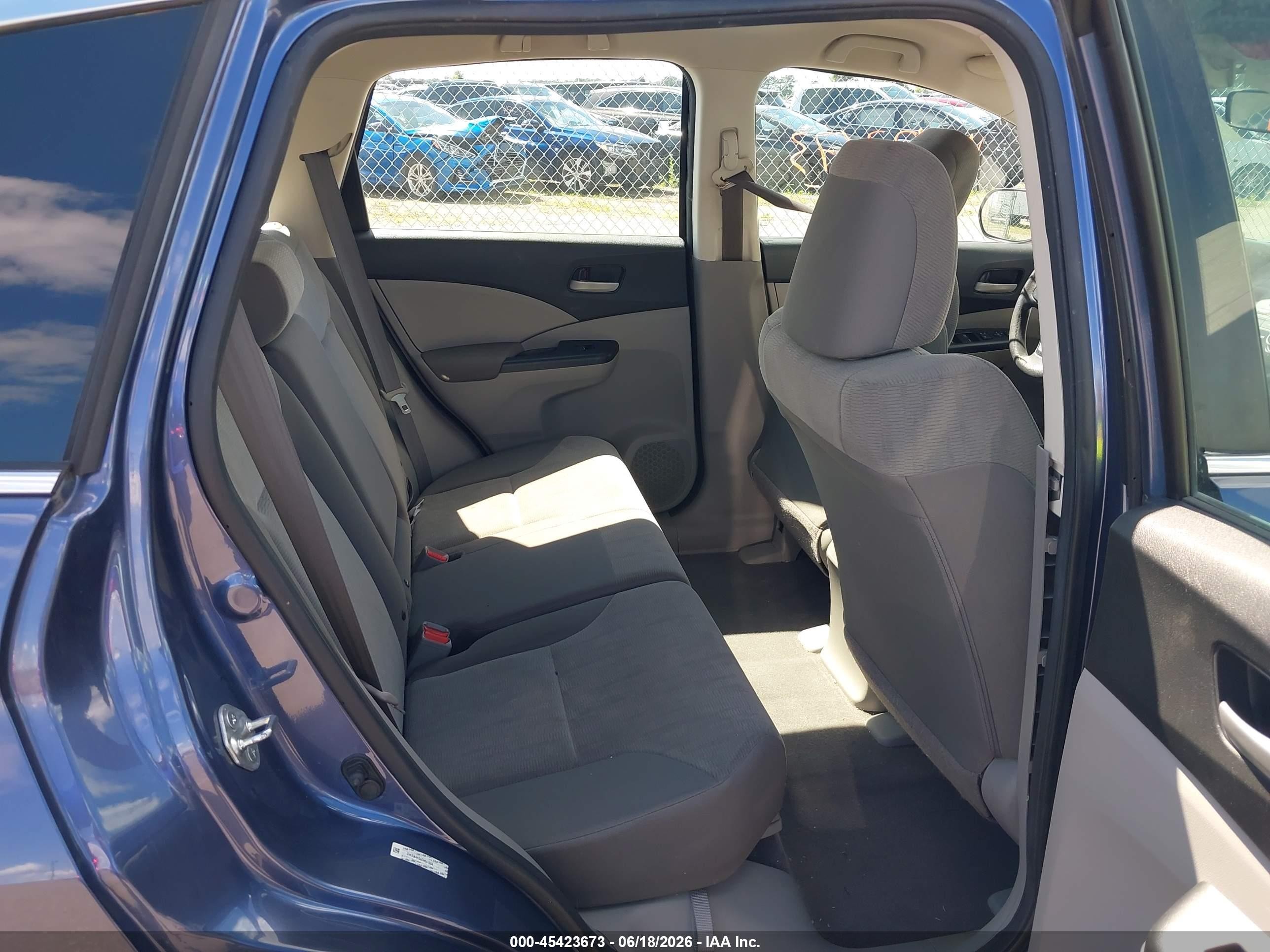 2013 Honda Cr-v Lx Blue vin: 2HKRM4H39DH651394