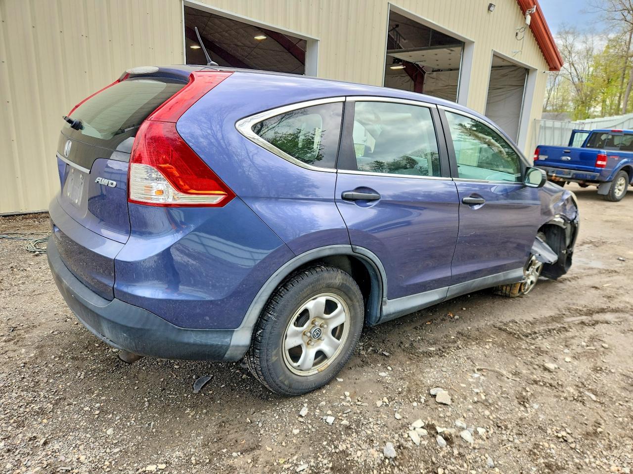 2013 Honda Cr-v Lx Blue vin: 2HKRM4H39DH658474