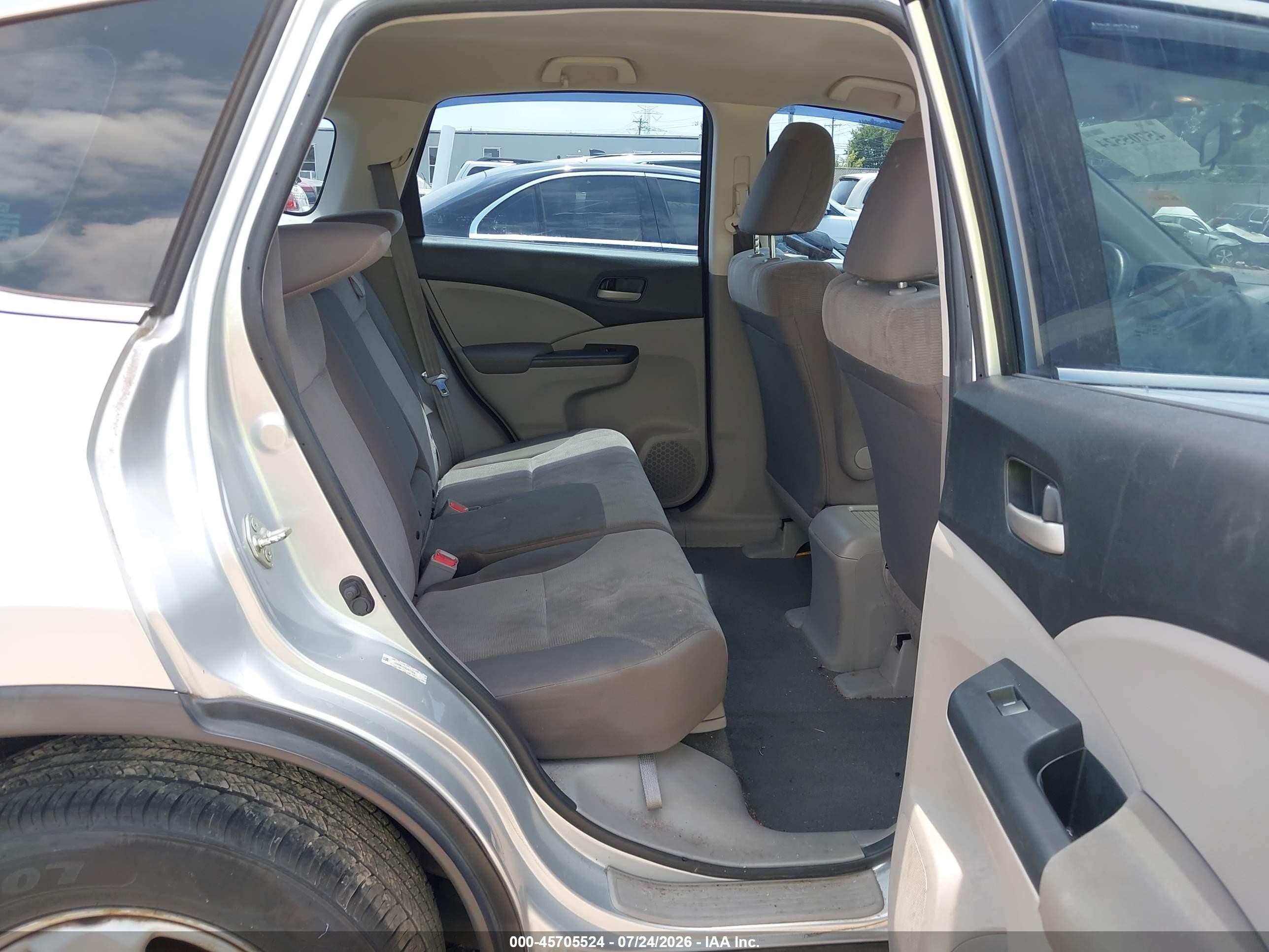 2013 Honda Cr-v Lx Silver vin: 2HKRM4H39DH677929