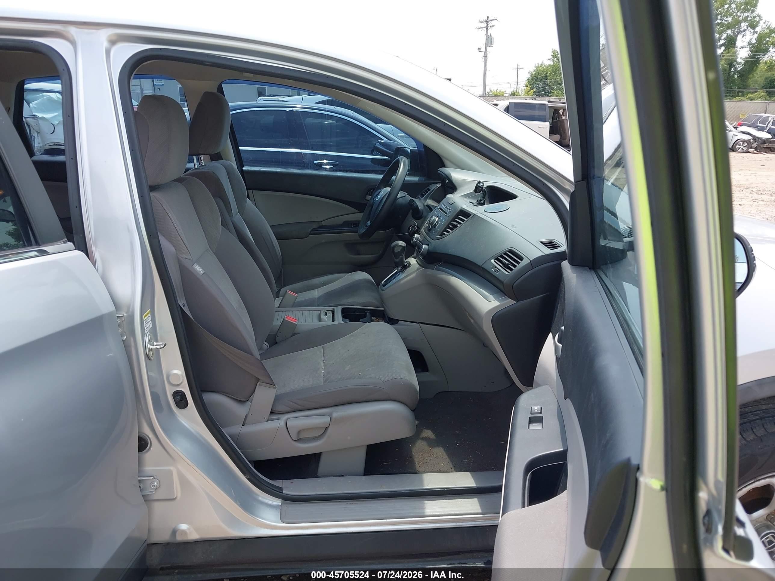 2013 Honda Cr-v Lx Silver vin: 2HKRM4H39DH677929