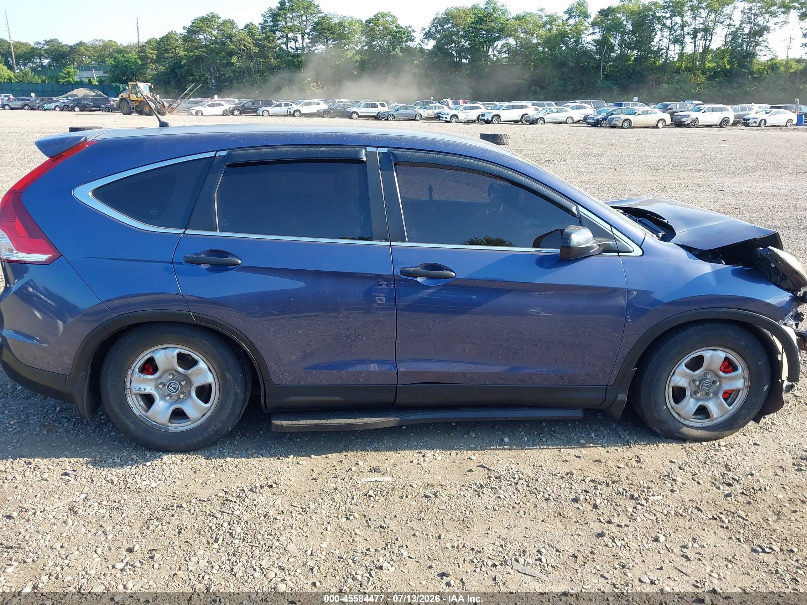 2013 Honda Cr-v Lx Blue vin: 2HKRM4H39DH693368