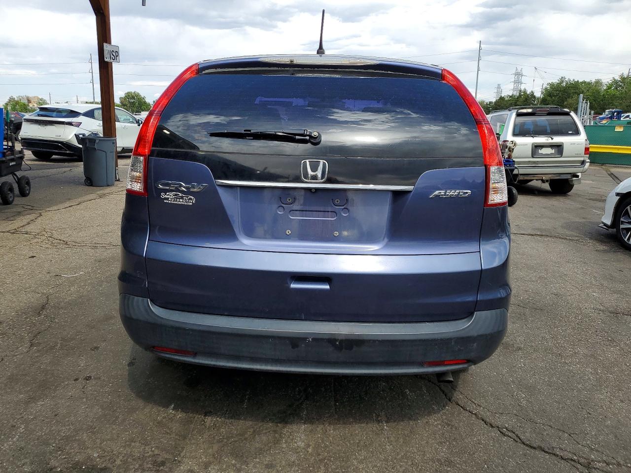 2014 Honda Cr-v Lx Blue vin: 2HKRM4H39EH627713