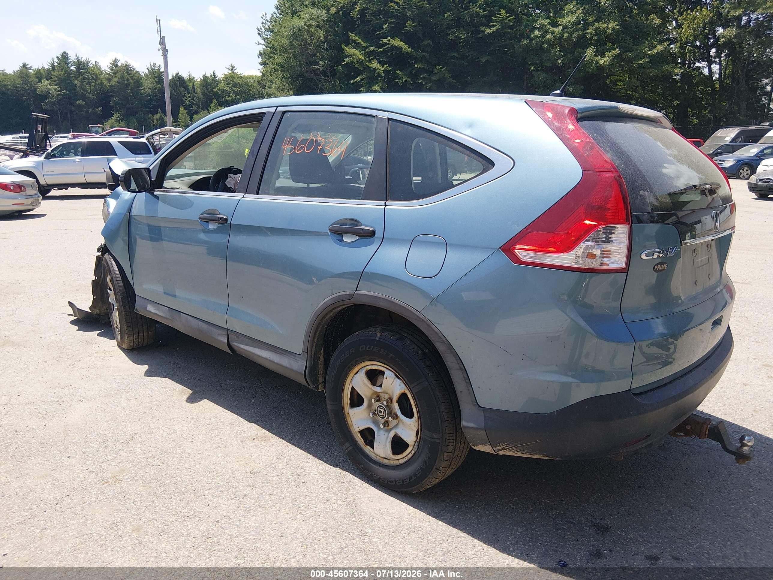2014 Honda Cr-v Lx Синий vin: 2HKRM4H39EH643006
