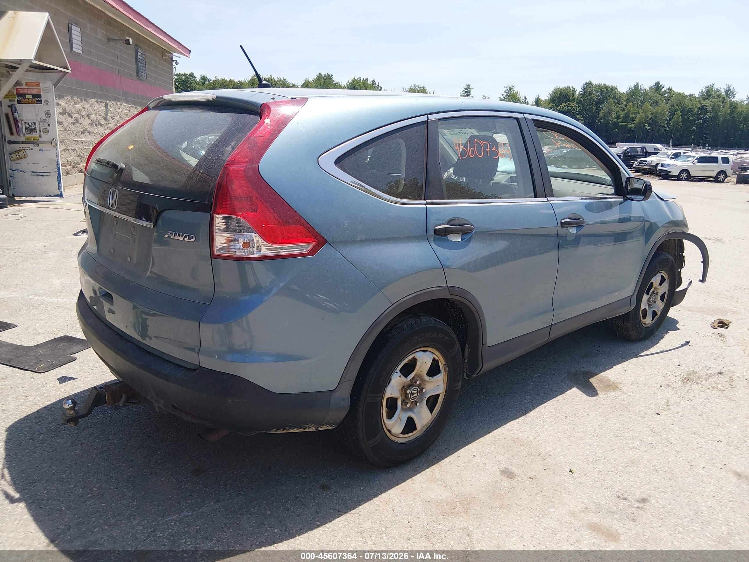 2014 Honda Cr-v Lx Синий vin: 2HKRM4H39EH643006