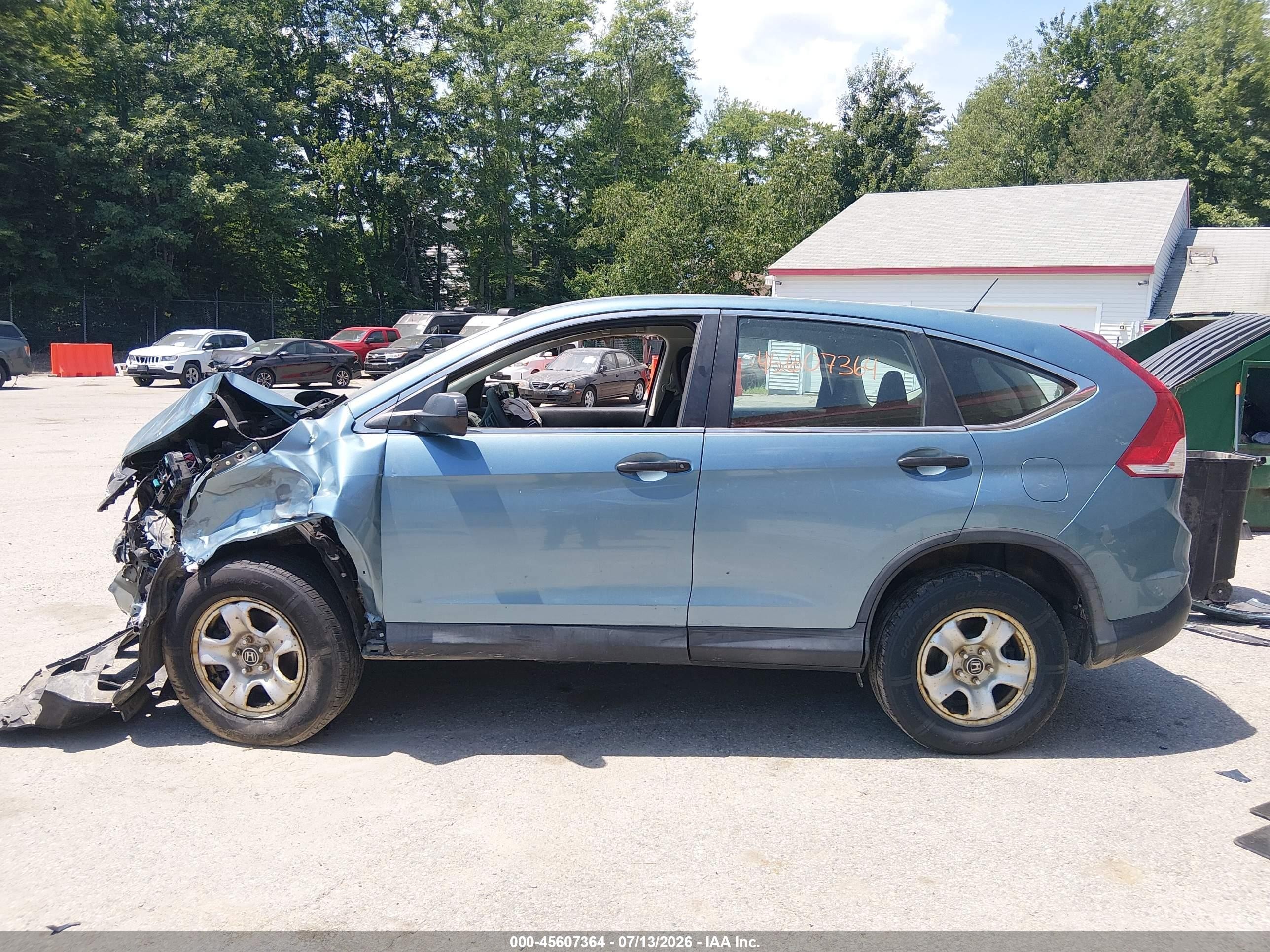 2014 Honda Cr-v Lx Синий vin: 2HKRM4H39EH643006