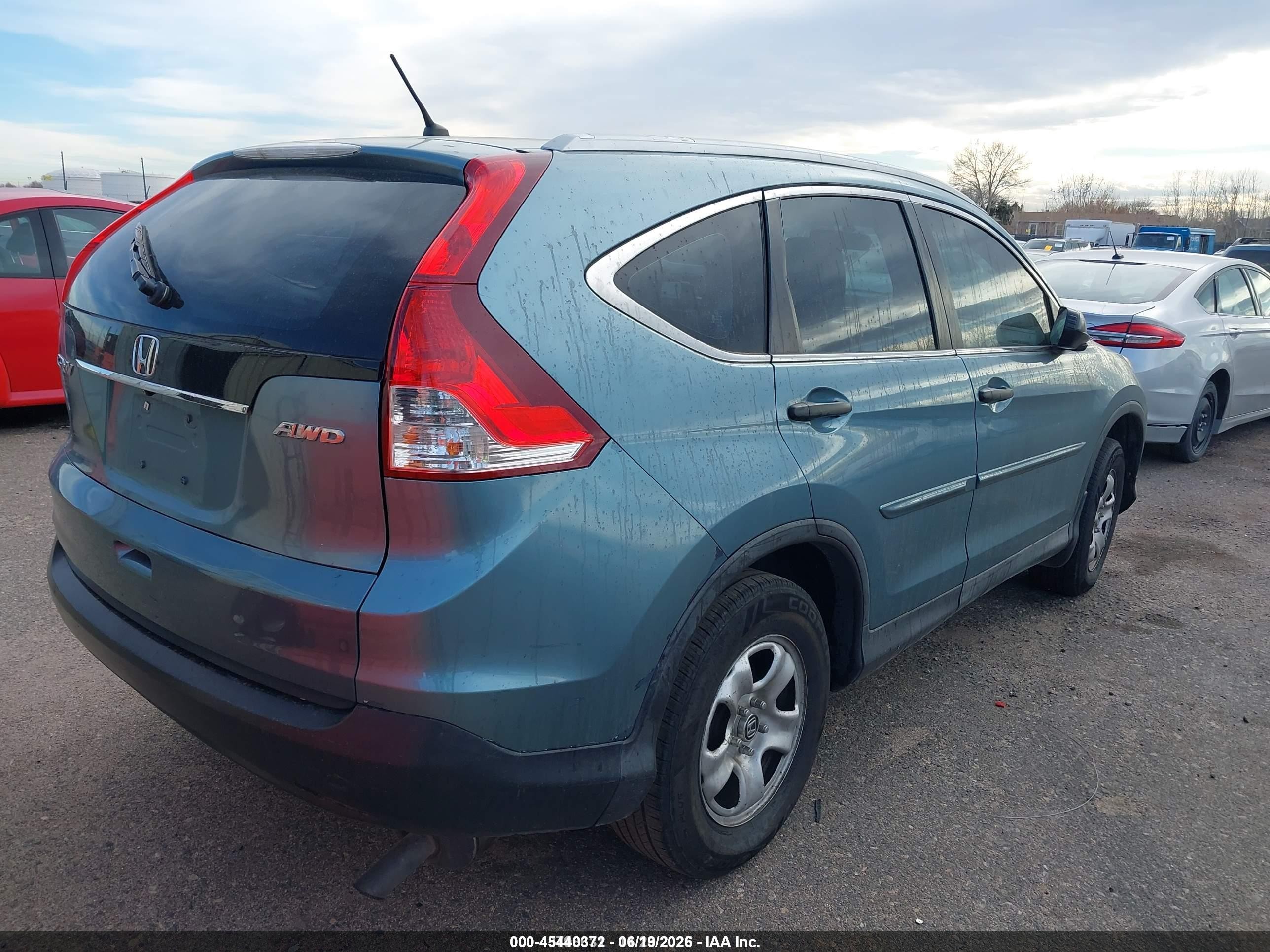2014 Honda Cr-v Lx Синий vin: 2HKRM4H39EH647251
