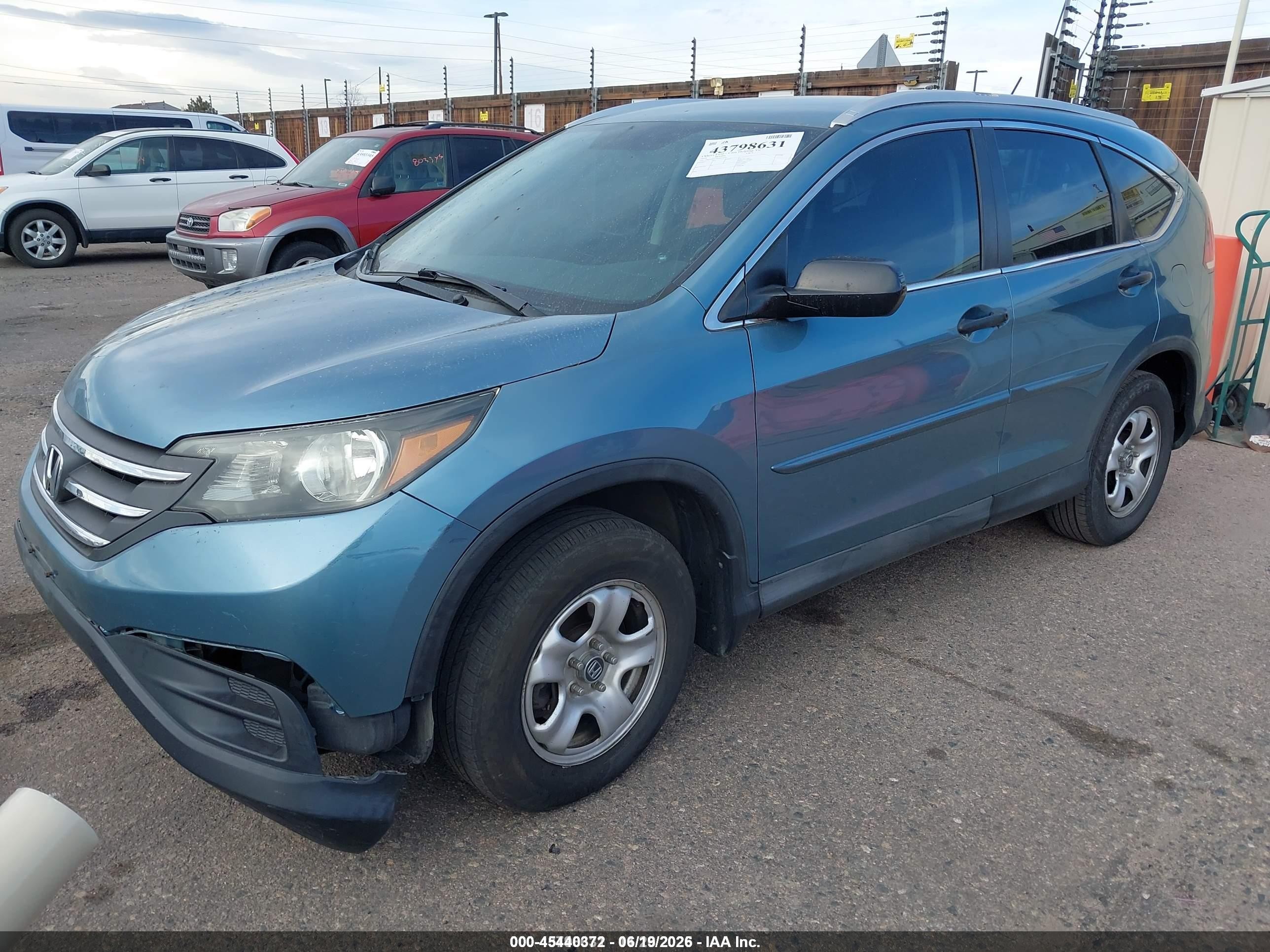 2014 Honda Cr-v Lx Синий vin: 2HKRM4H39EH647251