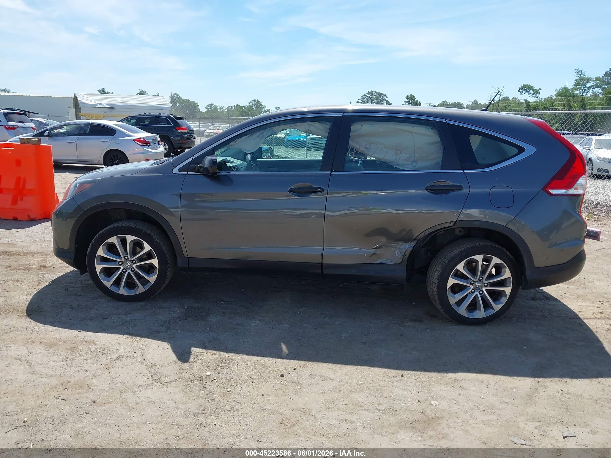 2014 Honda Cr-v Lx Gray vin: 2HKRM4H39EH670030
