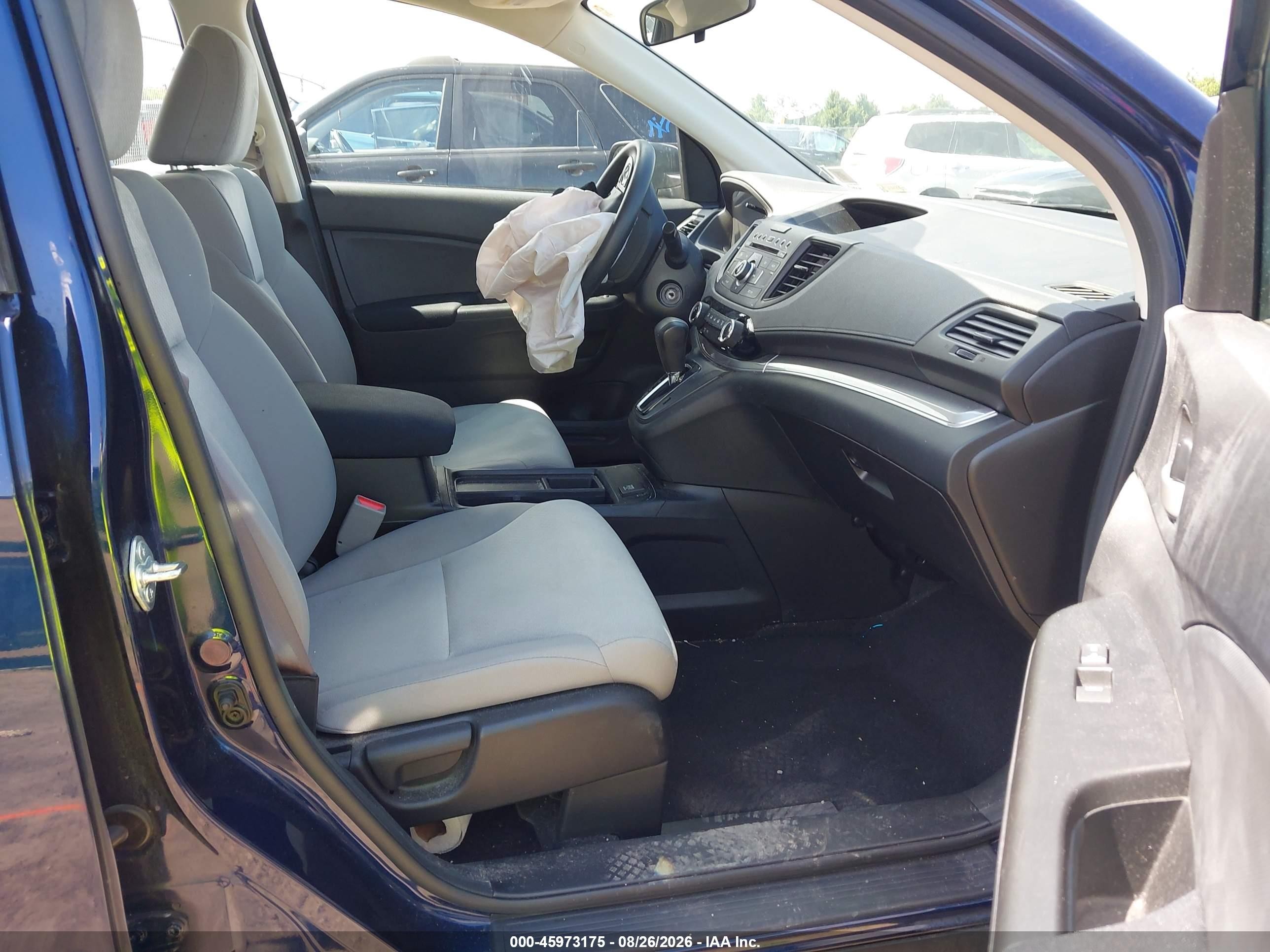 2015 Honda Cr-v Lx Синий vin: 2HKRM4H39FH693521
