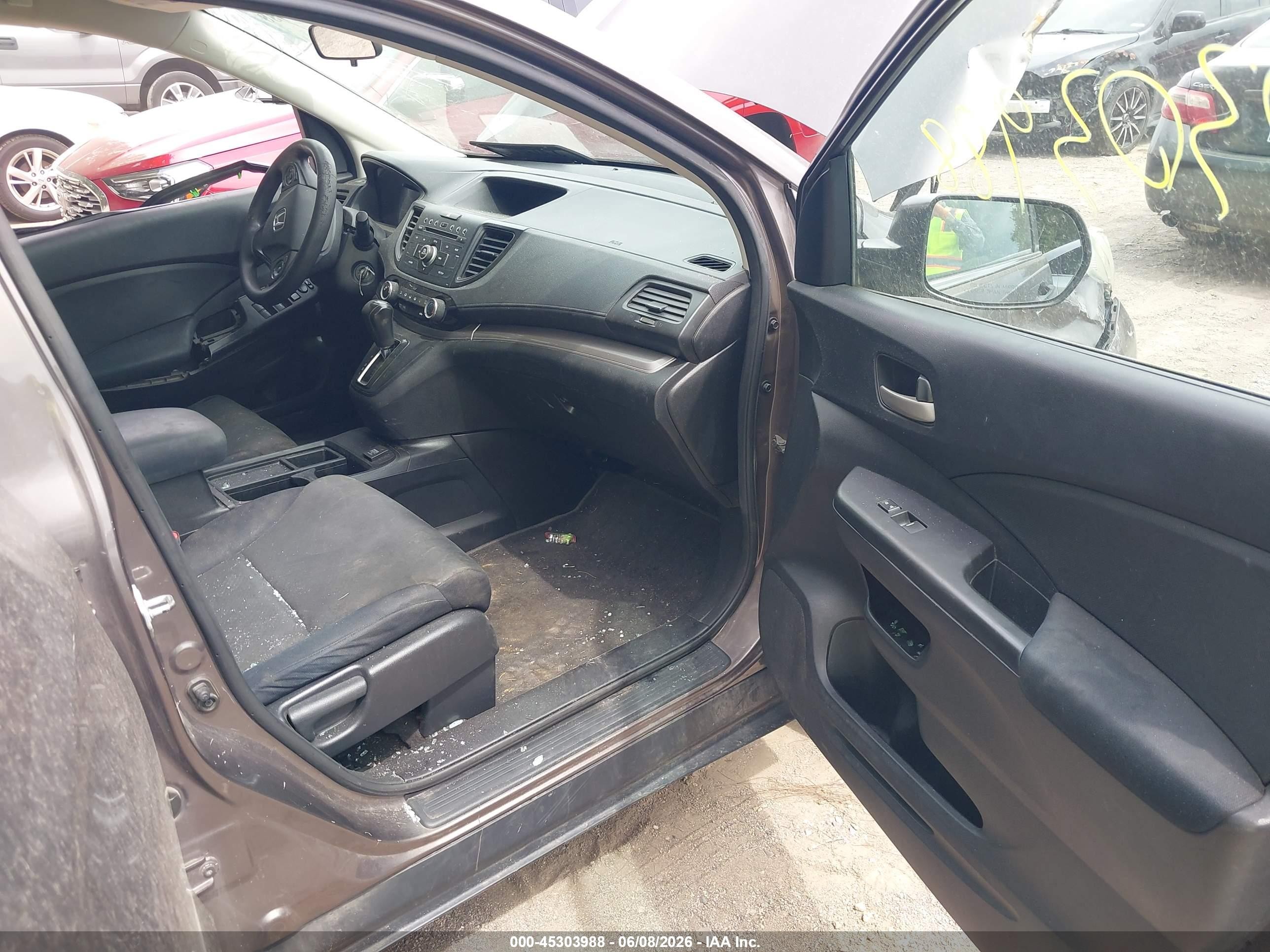 2015 Honda Cr-v Lx Gray vin: 2HKRM4H39FH698279