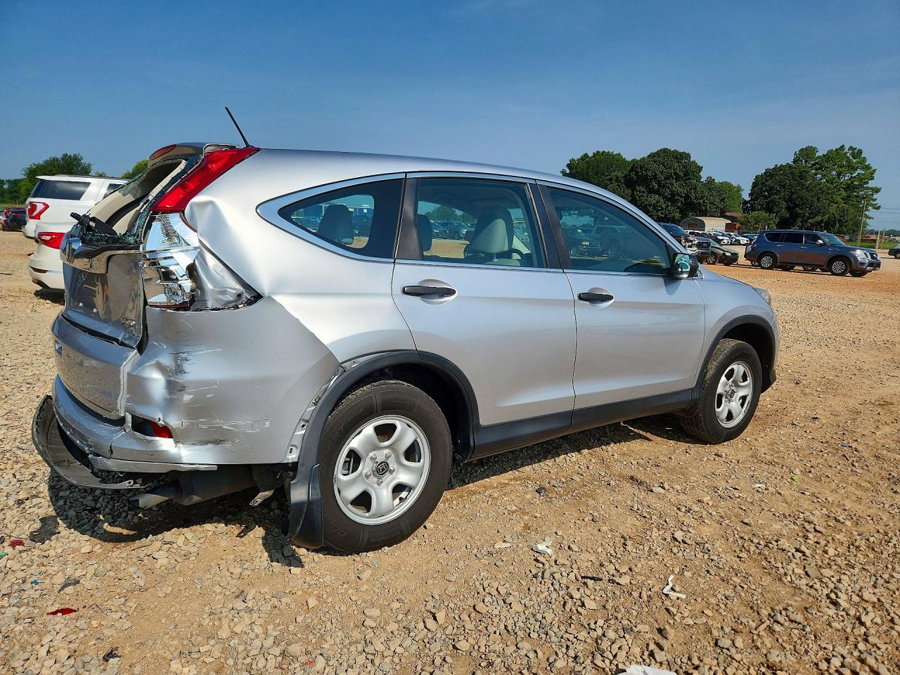 2016 Honda Cr-v Lx Silver vin: 2HKRM4H39GH668846