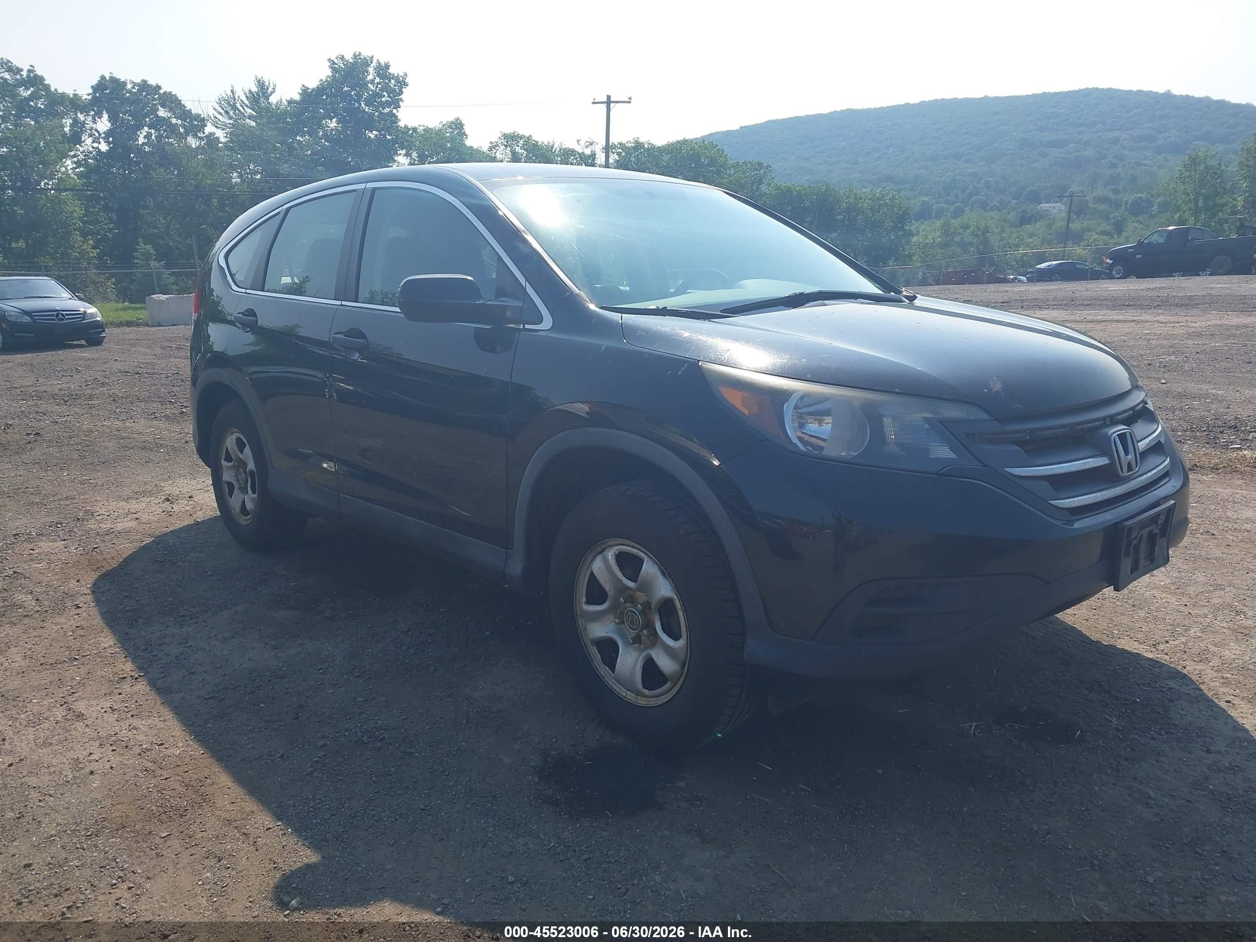2012 Honda Cr-v Lx Black vin: 2HKRM4H3XCH611100