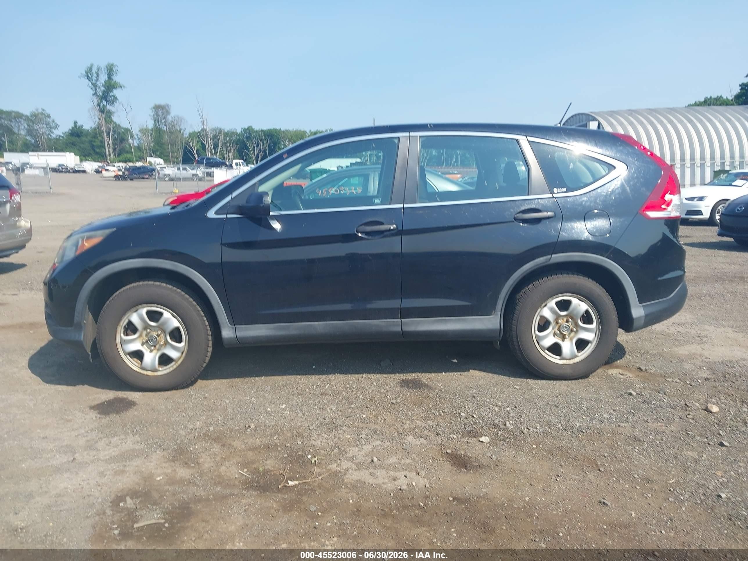 2012 Honda Cr-v Lx Black vin: 2HKRM4H3XCH611100