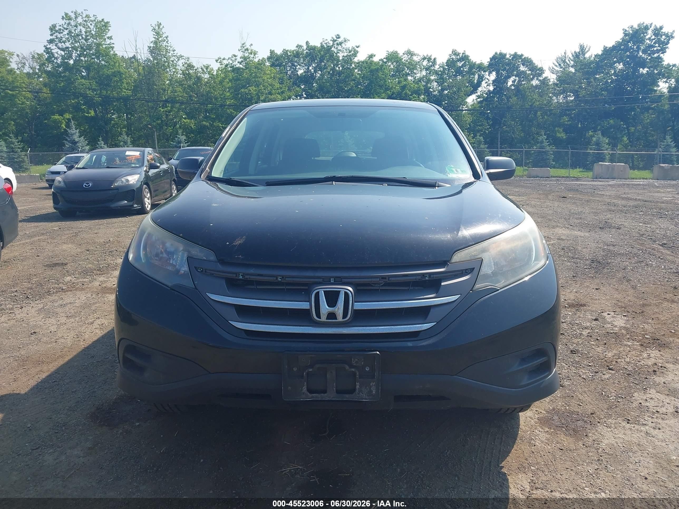 2012 Honda Cr-v Lx Black vin: 2HKRM4H3XCH611100