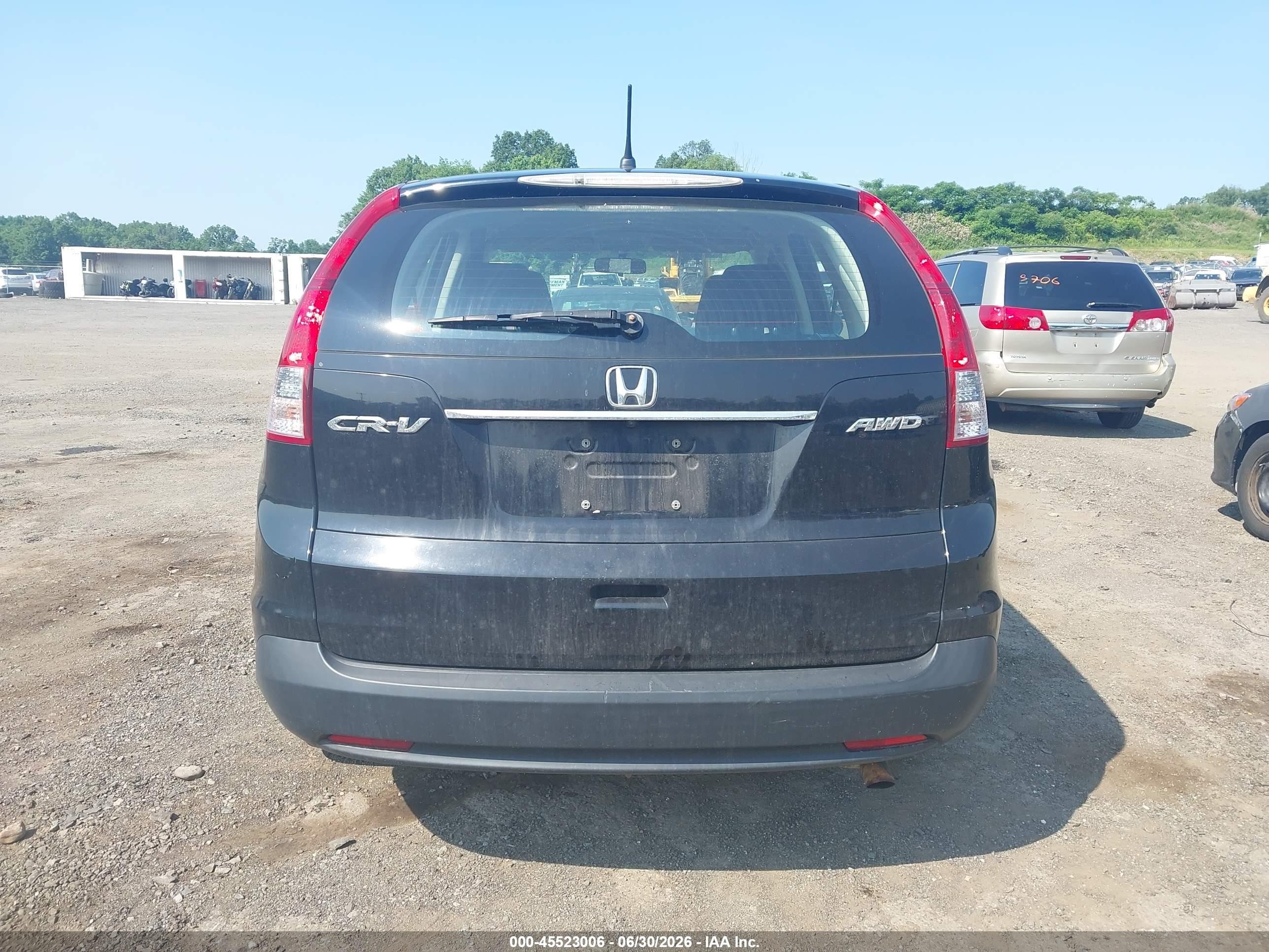 2012 Honda Cr-v Lx Black vin: 2HKRM4H3XCH611100