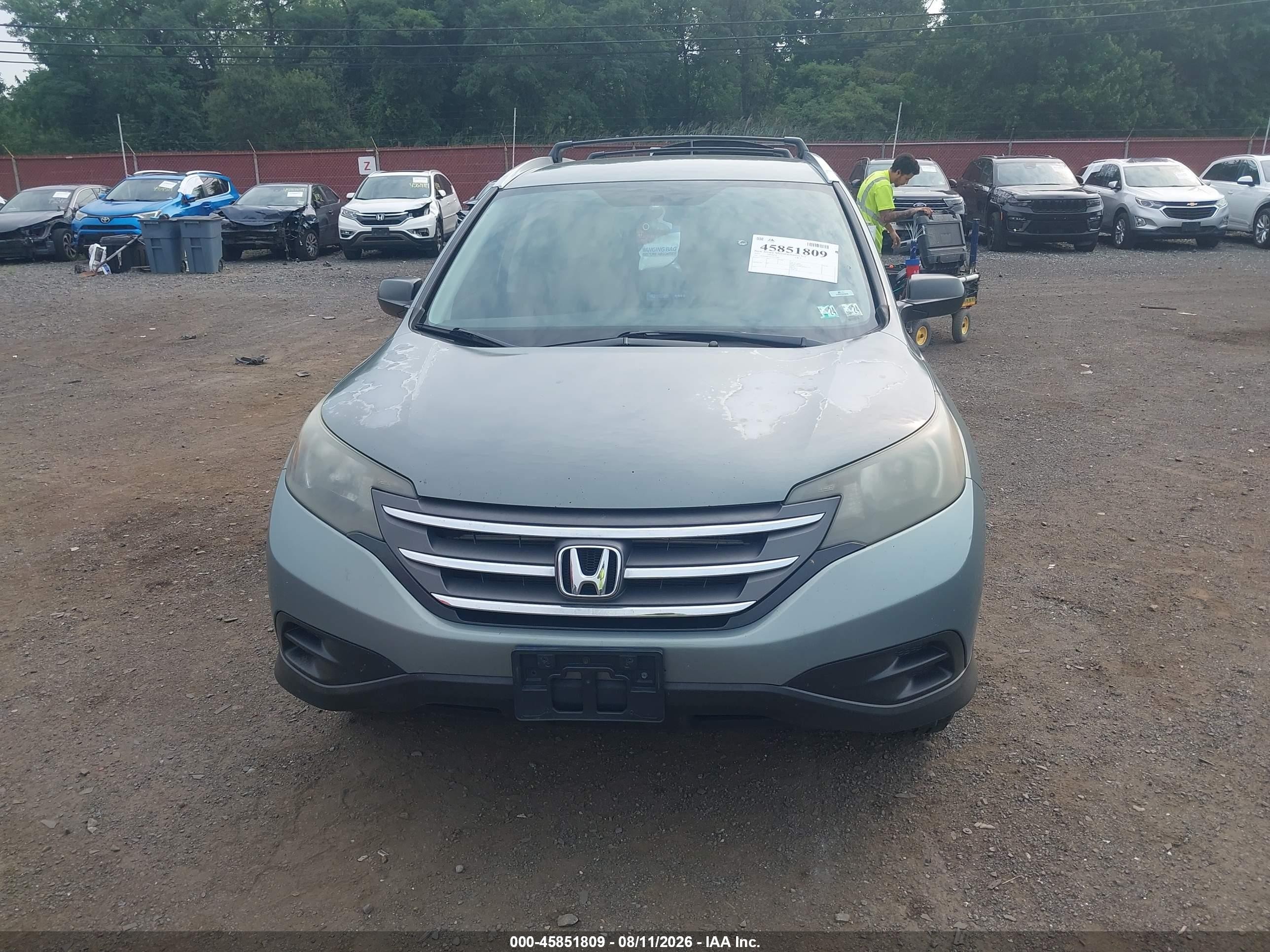 2012 Honda Cr-v Lx Gray vin: 2HKRM4H3XCH622095