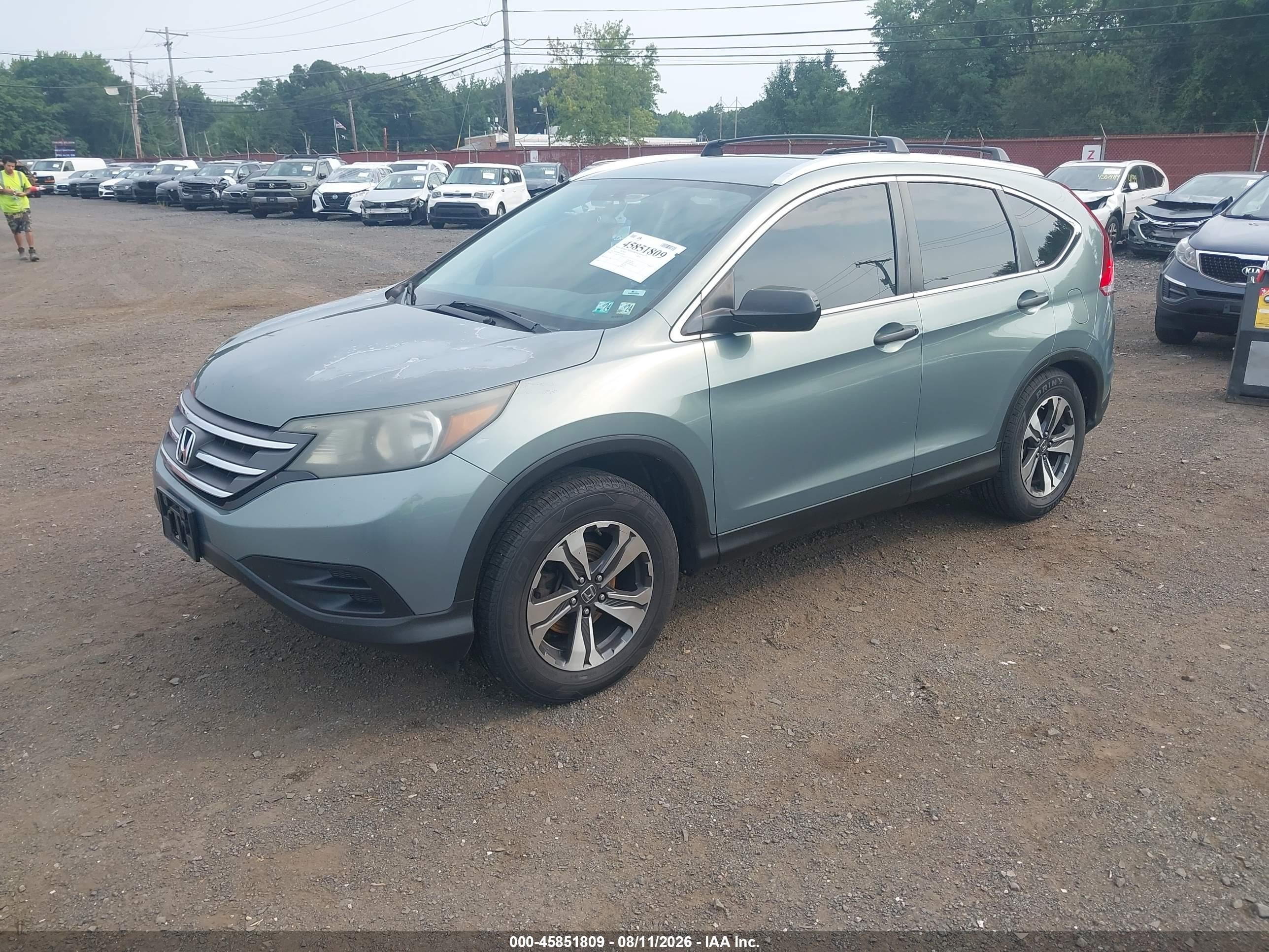 2012 Honda Cr-v Lx Gray vin: 2HKRM4H3XCH622095