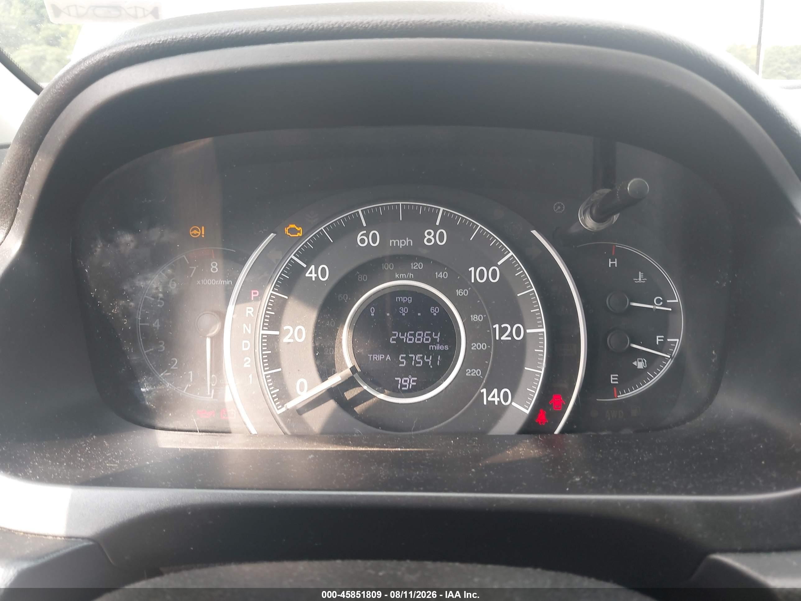 2012 Honda Cr-v Lx Gray vin: 2HKRM4H3XCH622095