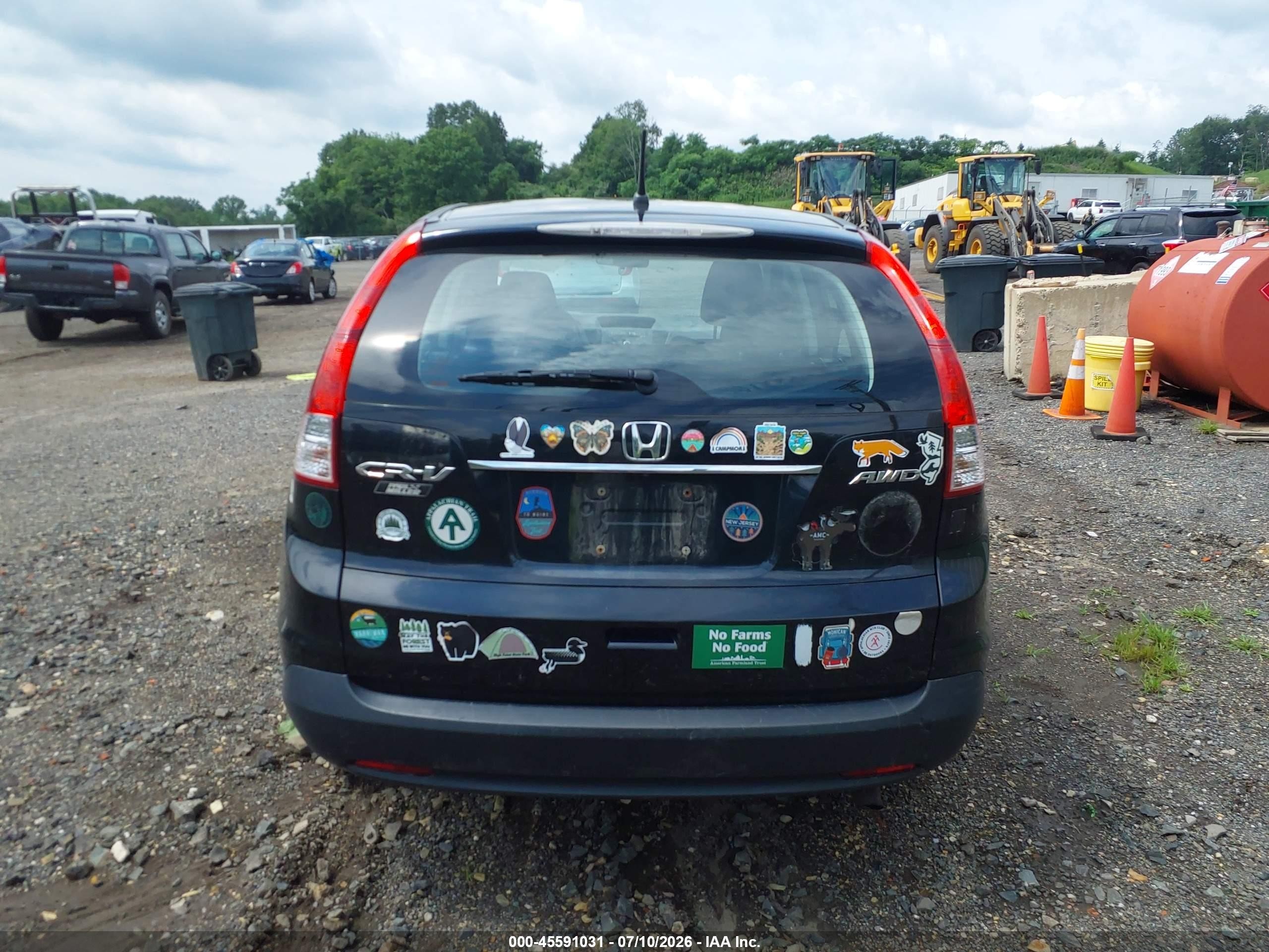 2012 Honda Cr-v Lx Black vin: 2HKRM4H3XCH629340