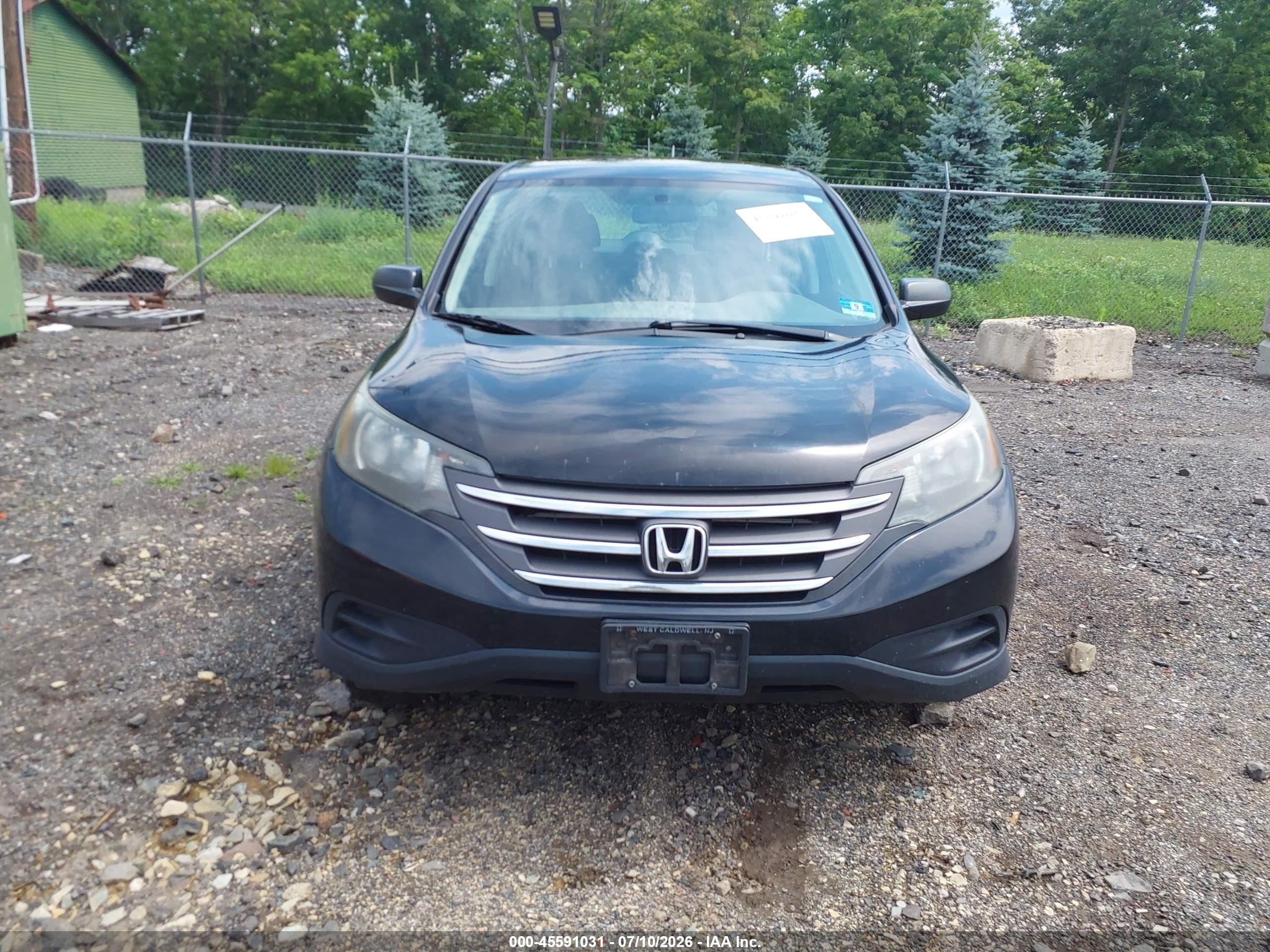 2012 Honda Cr-v Lx Black vin: 2HKRM4H3XCH629340
