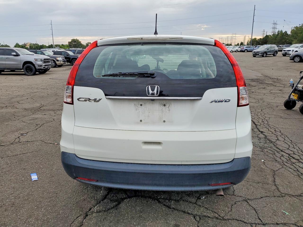 2012 Honda Cr-v Lx White vin: 2HKRM4H3XCH634778