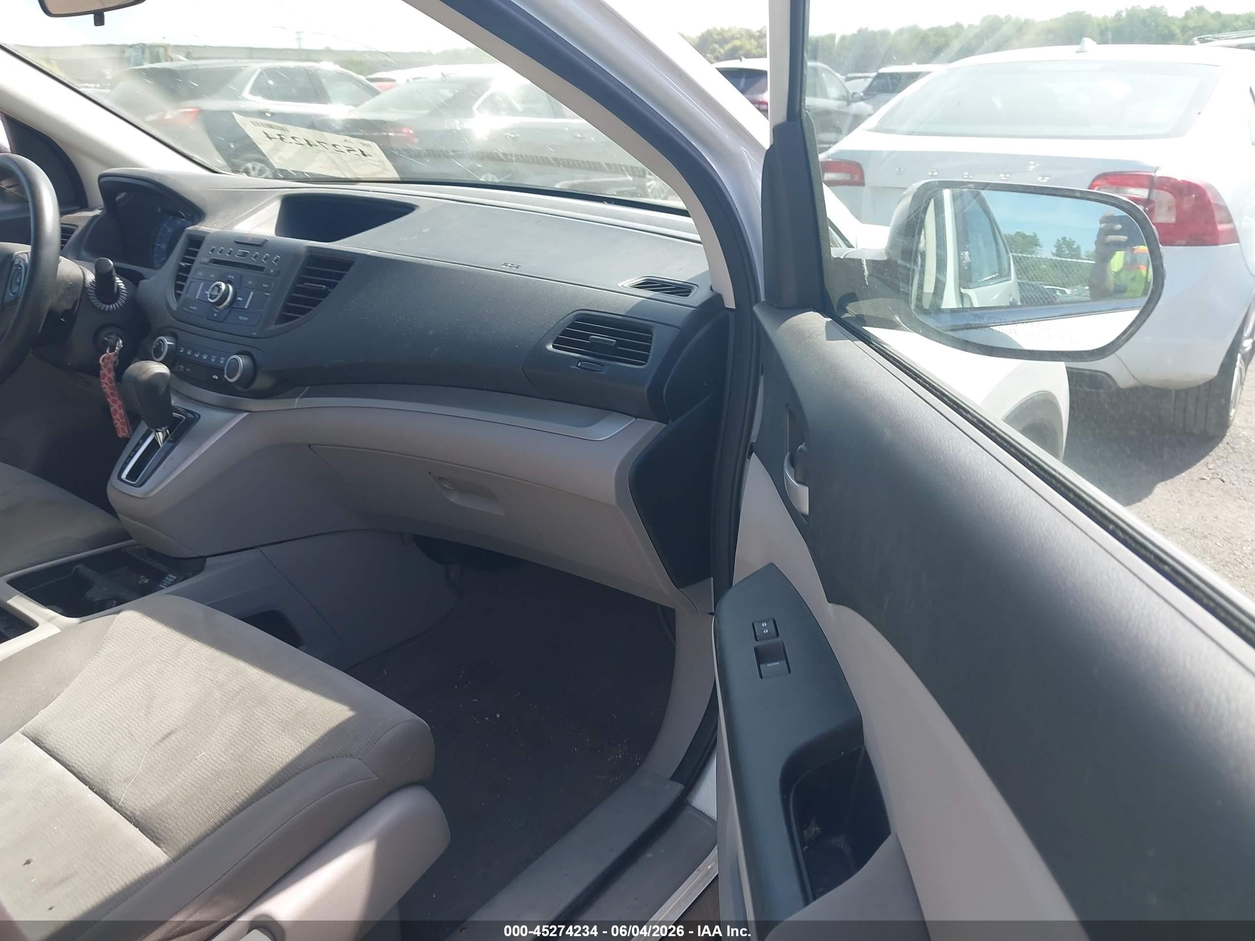 2012 Honda Cr-v Lx White vin: 2HKRM4H3XCH634814