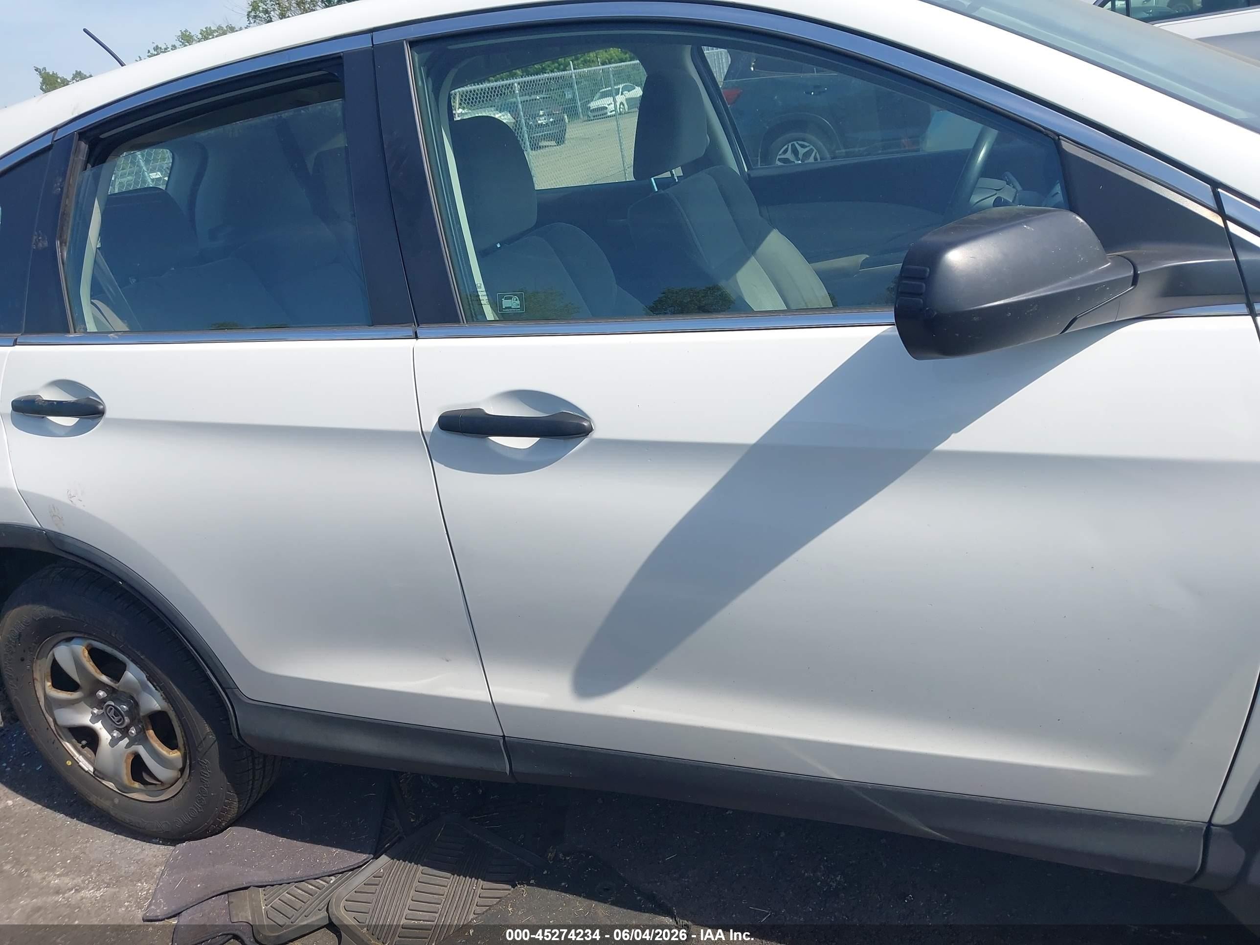 2012 Honda Cr-v Lx White vin: 2HKRM4H3XCH634814
