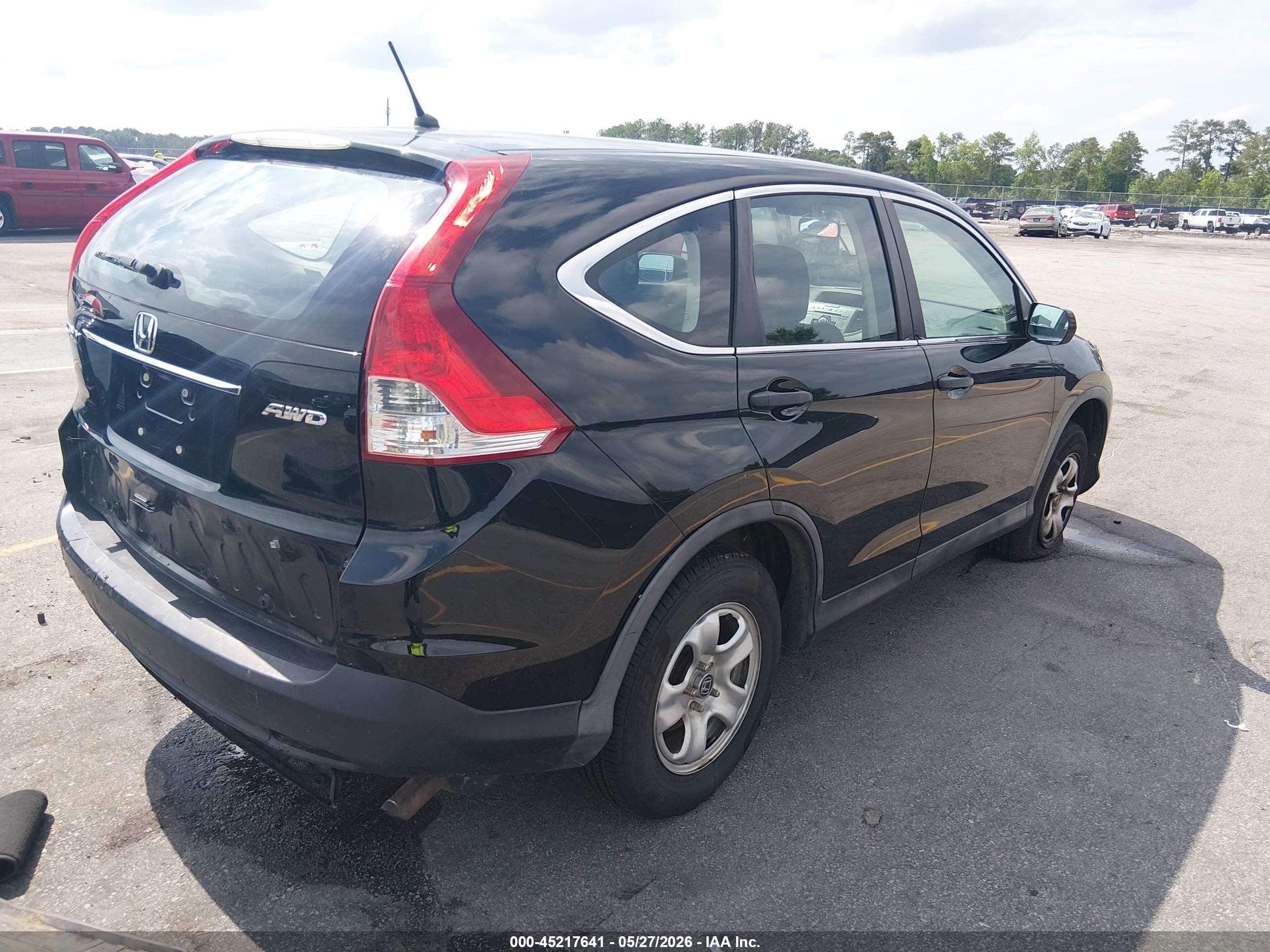 2013 Honda Cr-v Lx Черный vin: 2HKRM4H3XDH600213