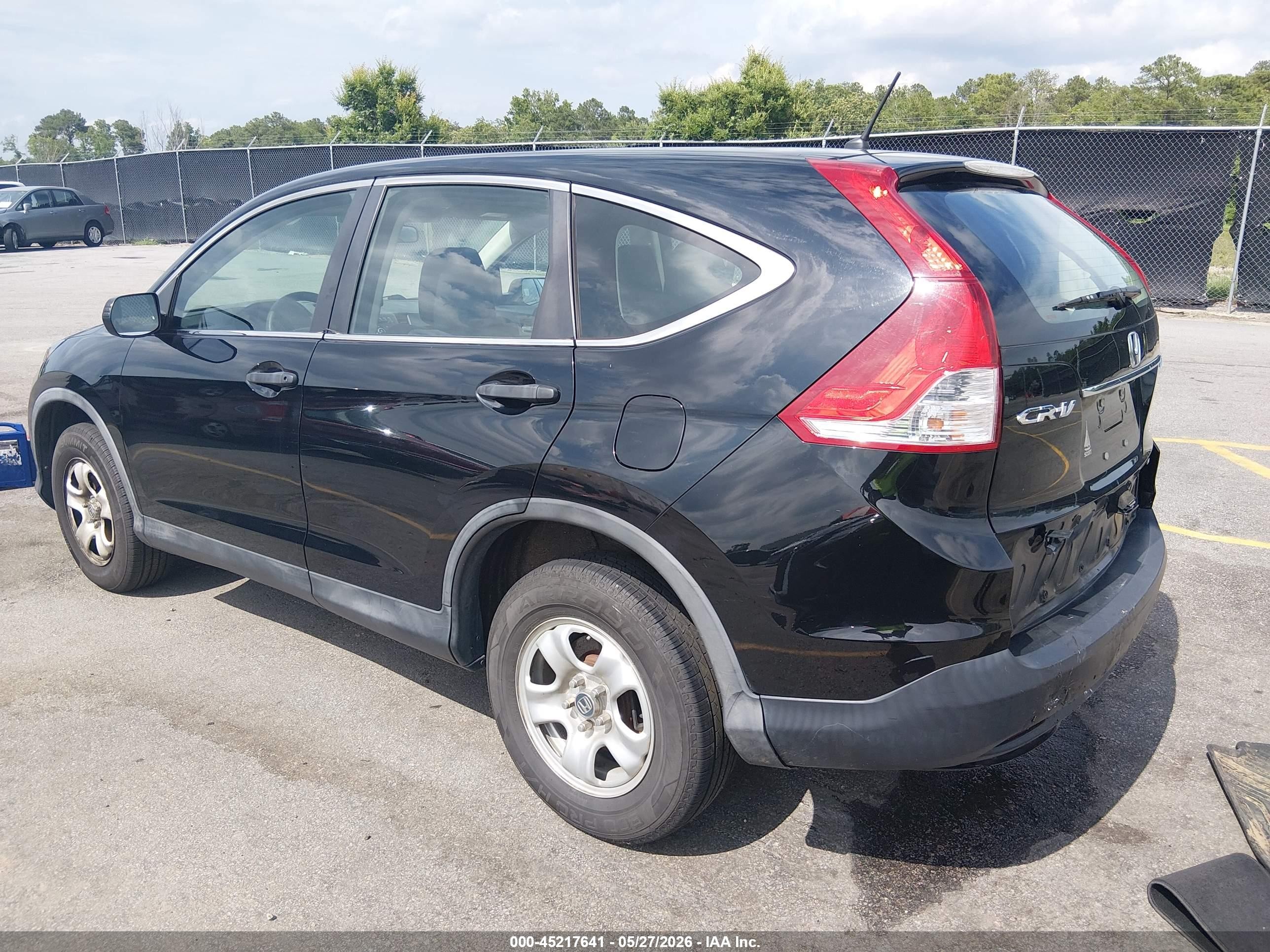 2013 Honda Cr-v Lx Черный vin: 2HKRM4H3XDH600213